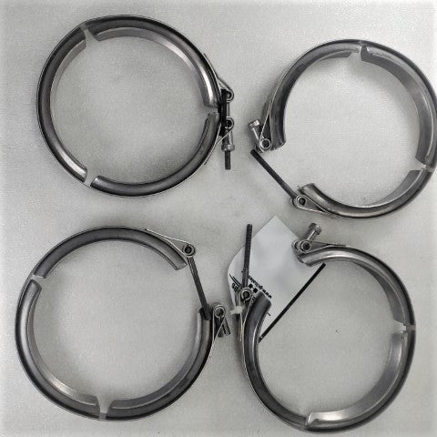 Teconnex V Band Pipe Clamps (Set Of 4) w/o Retaining Nuts
