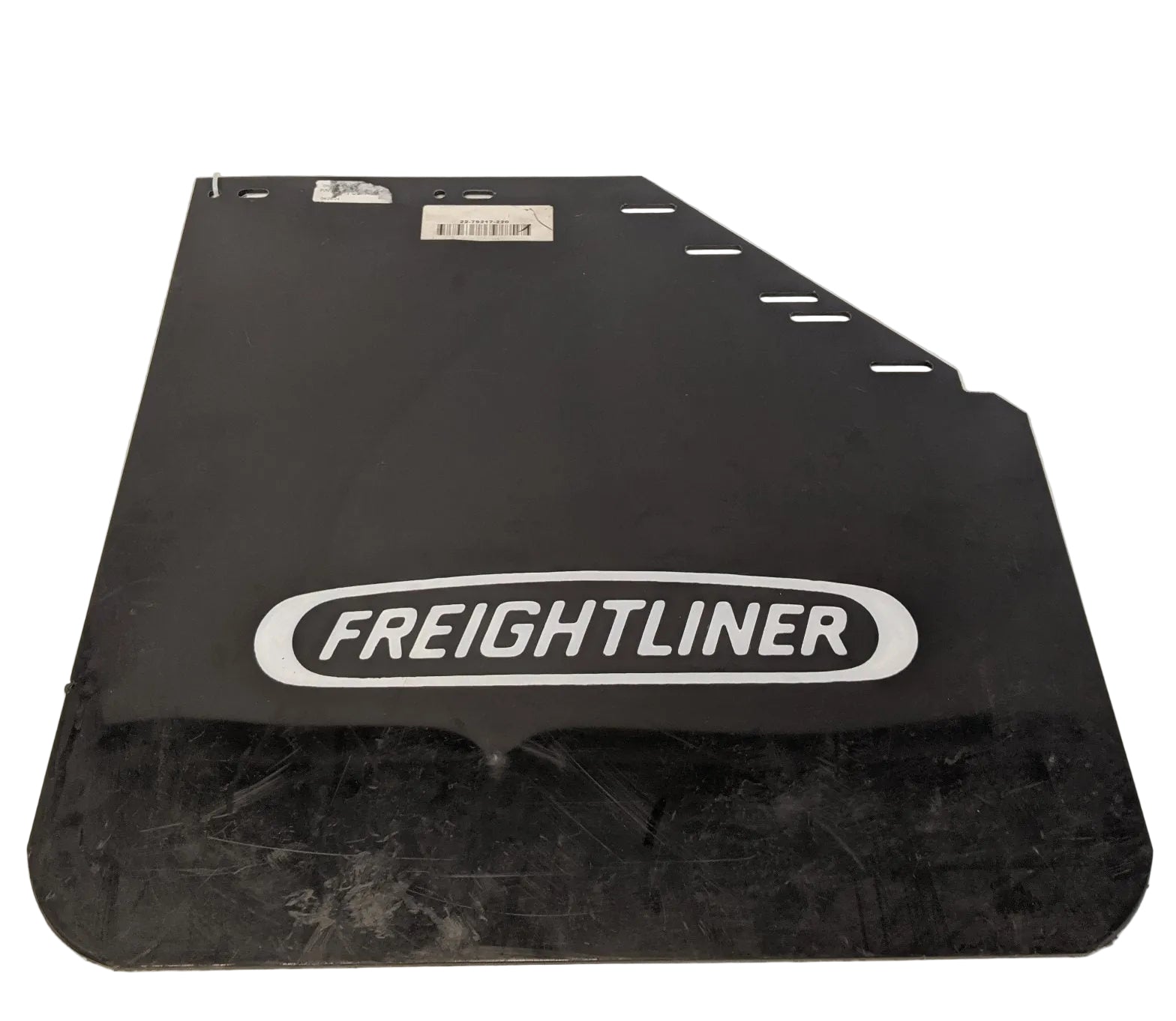 *Scratched* Freightliner RH Rear 24" Mitered Mud Flap w/ Logo - P/N 22-79217-220 (10131185762620)