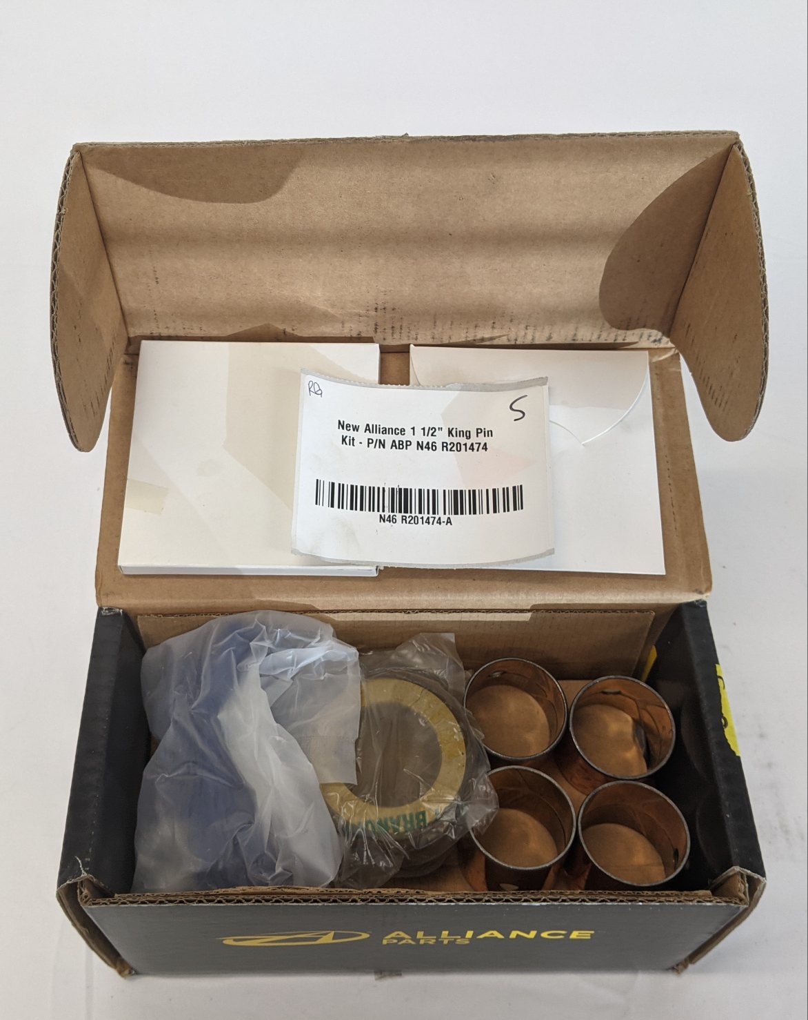 New Alliance 1 1/2" King Pin Kit - P/N ABP N46 R201474 (10129283580220)