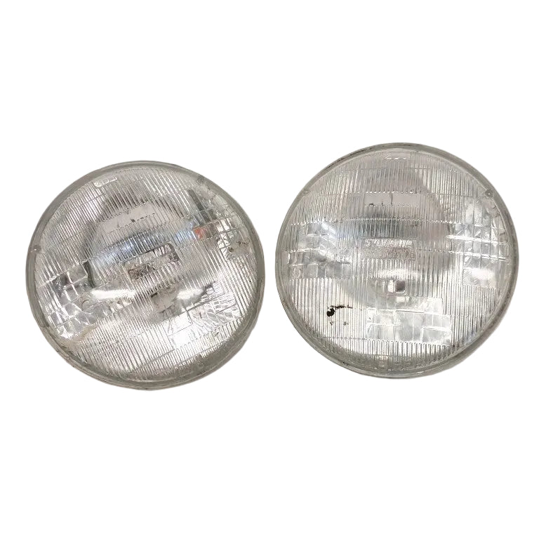 *Set of 2* Used Sylvania Dual Beam Sealed Beam Halogen Light - P/N H6024 (8756779581756)