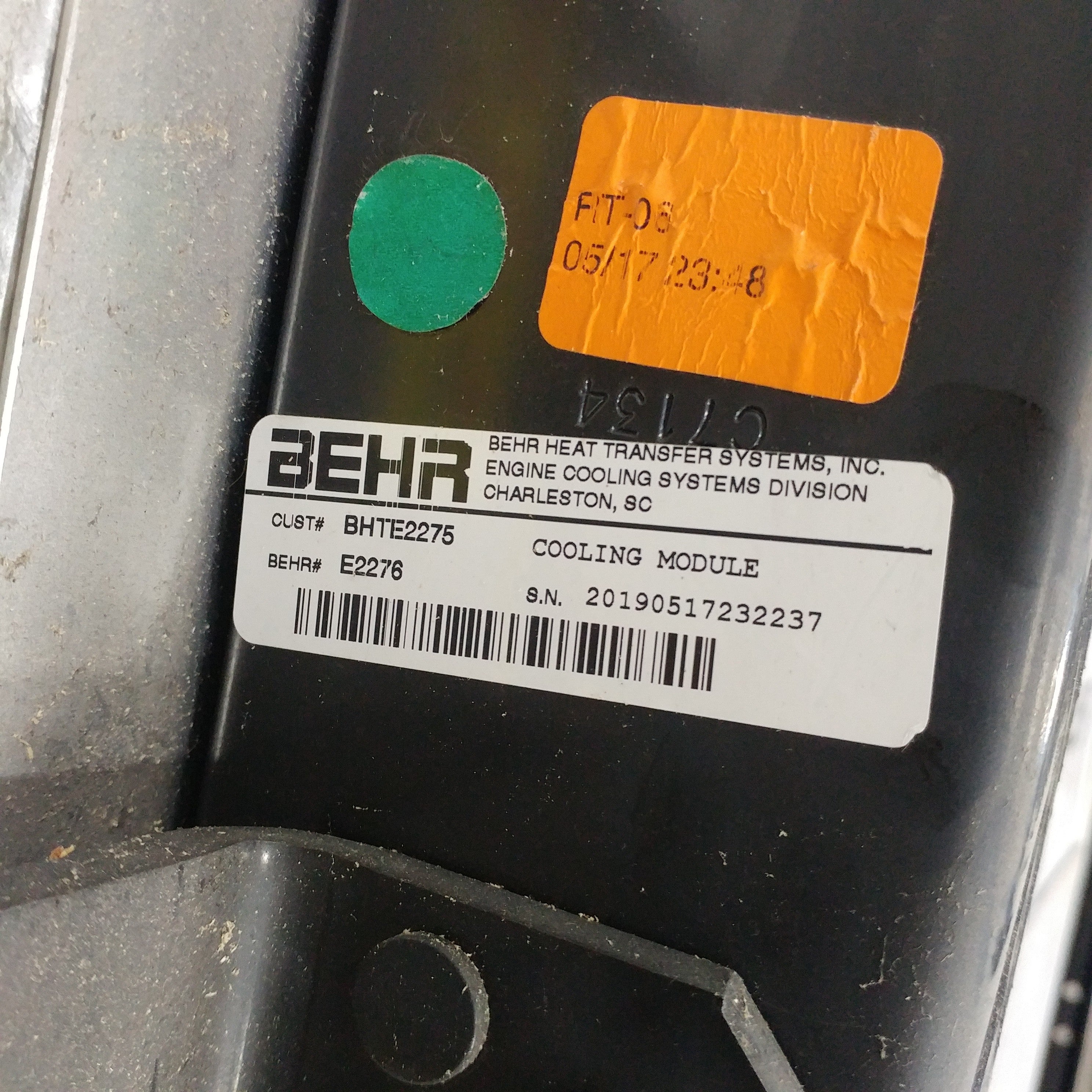 *RADIATOR ONLY* Freightliner 24¼" x 29½" Radiator Assembly - P/N BHT E2275 (8756273643836)