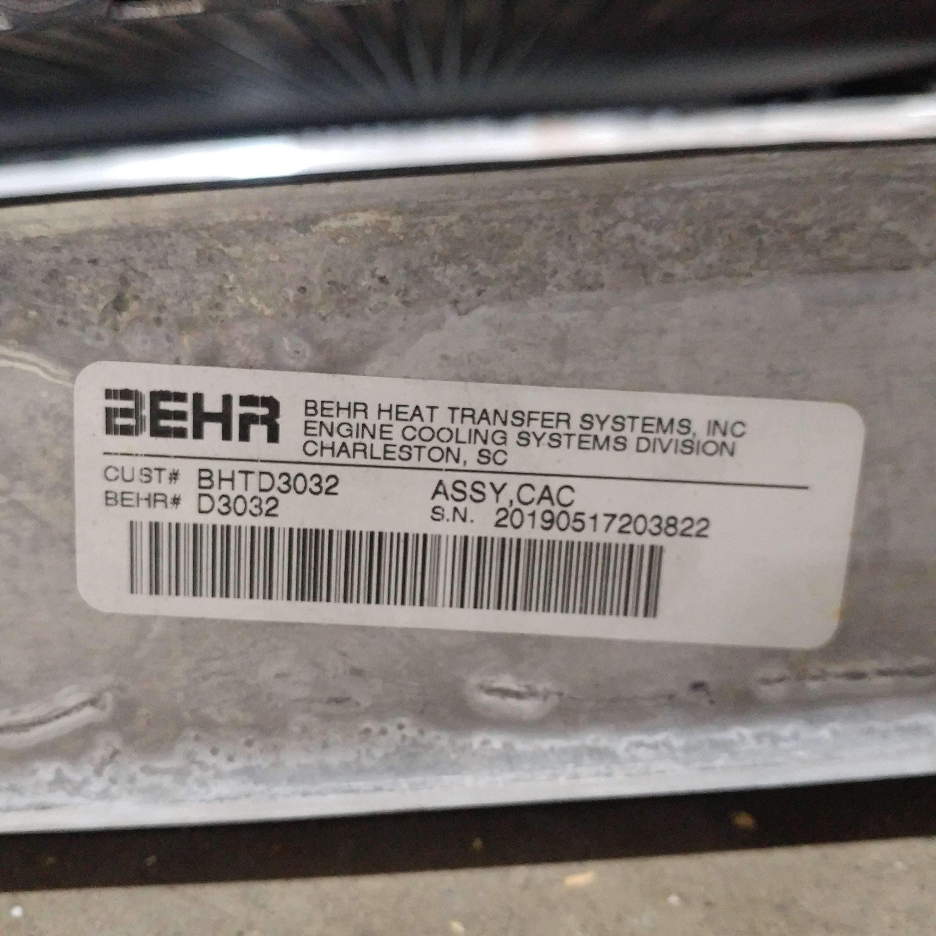 Freightliner Radiator & CAC - BHT D3032 Assembly - P/N BHT E2275 (8756277051708)