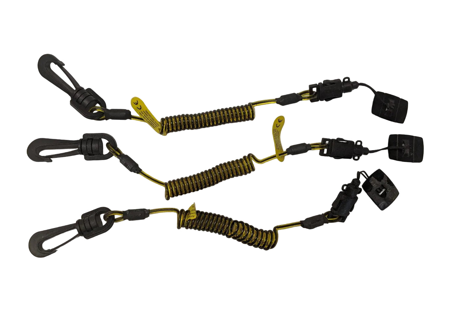 DBI-SALA Python Clip2Loop Coil Tether - 3M, 2 lb Limit, Lot of 3 Used