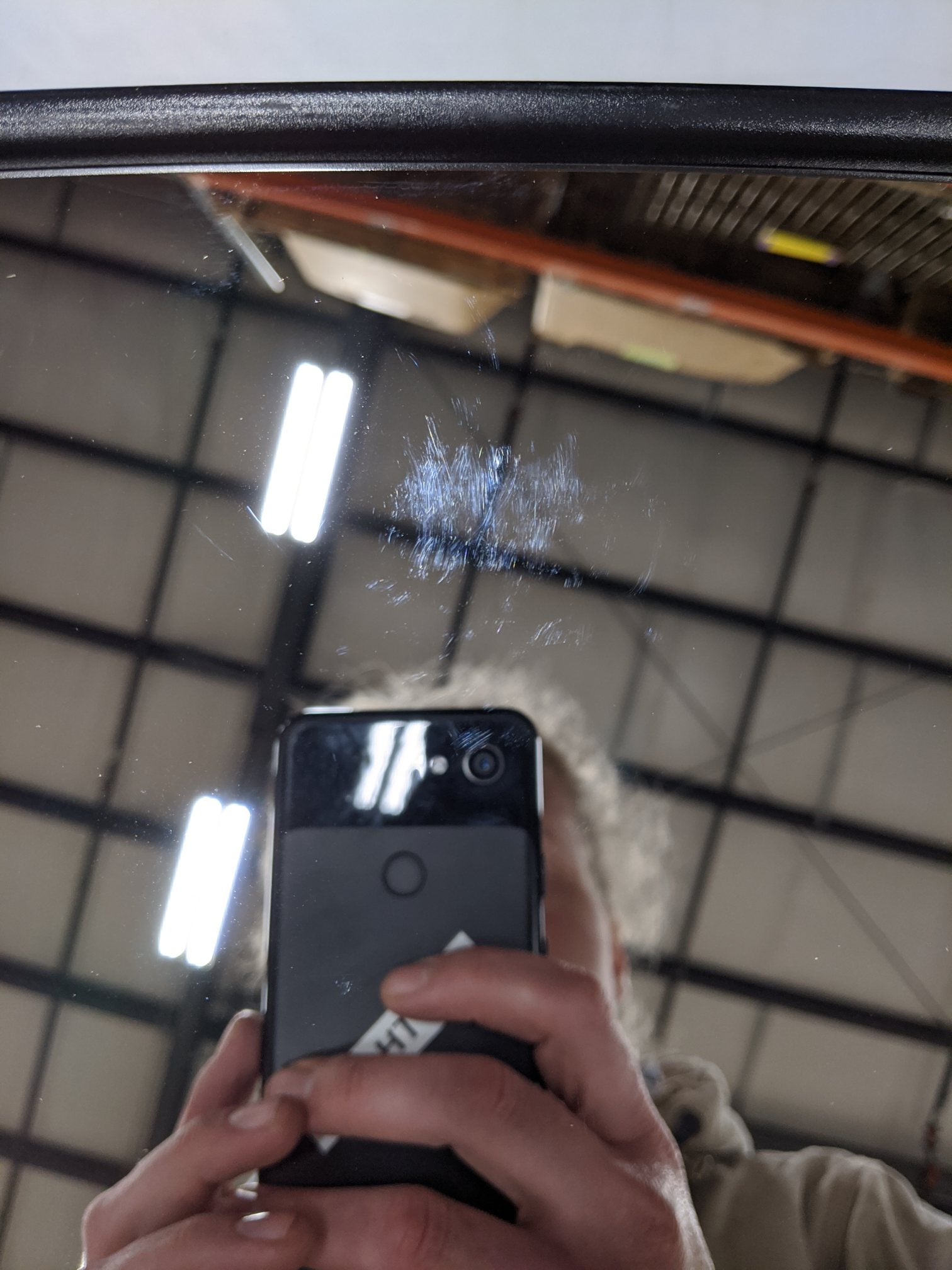 *Plug Cut Off, Cracked* Freightliner M2 RH Manual BRT Mirror - P/N A22-74244-004 (9931380654396)