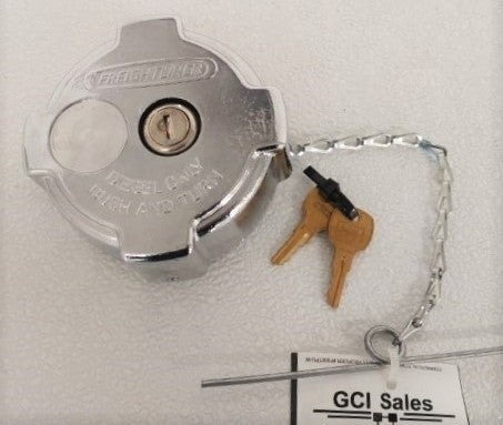 Freightliner Chrome Keyed Alike Fuel Cap - P/N 03-37017-005 (4907518132310)