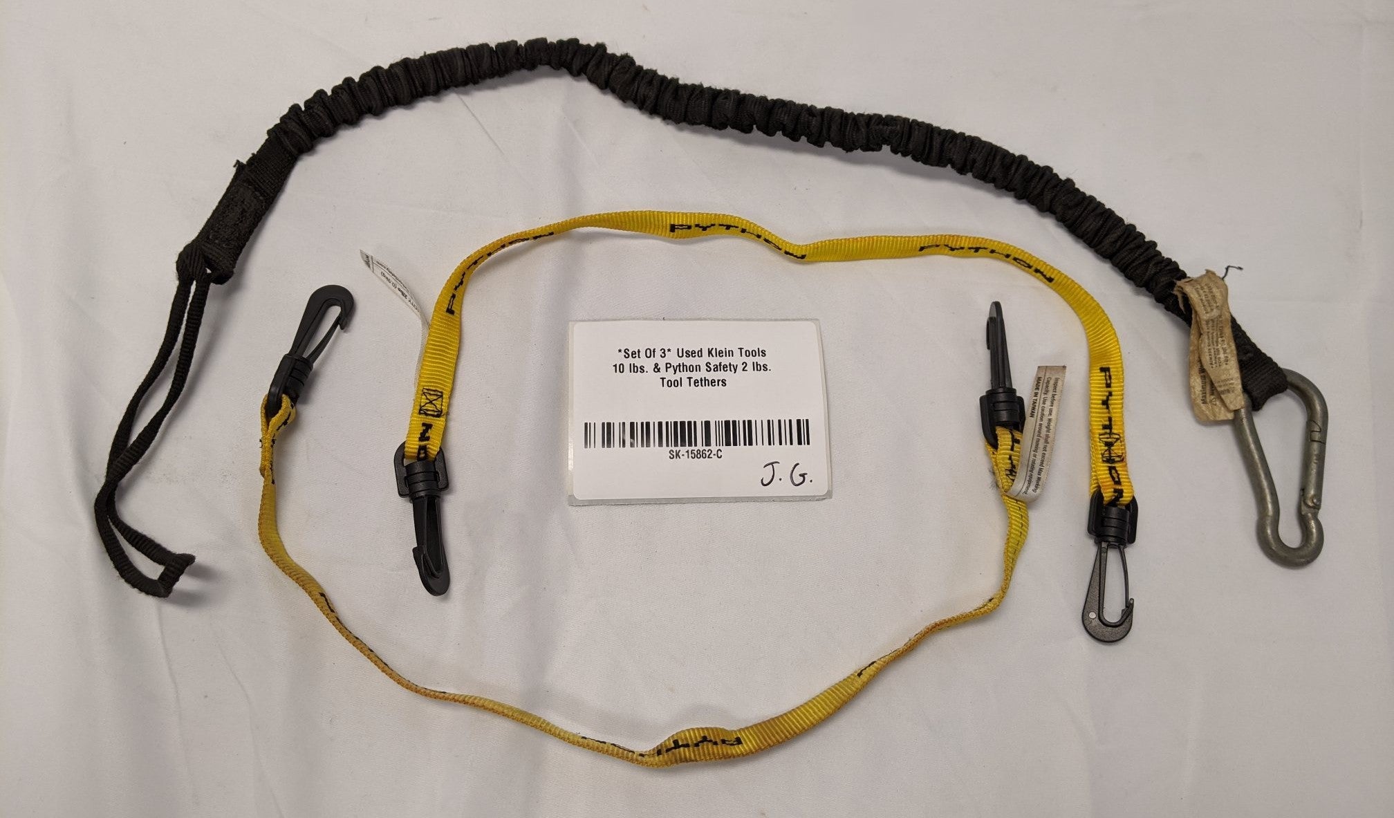 Klein & Python Tool Tether Lot of 3 - 10lb 2lb TT1