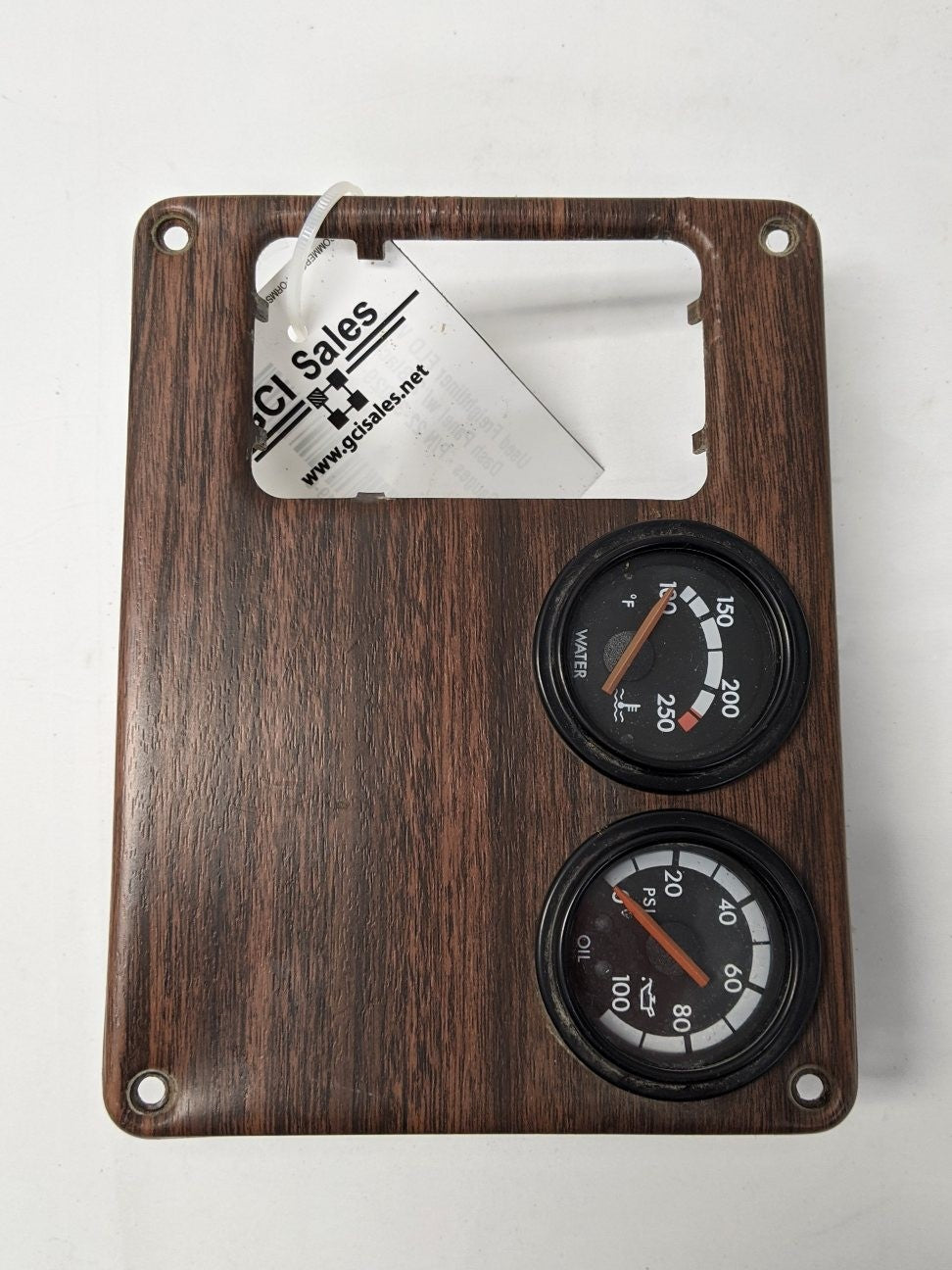 Freightliner Woodgrain Dash Panel w/ 2 Gauges - P/N 22-32029-001