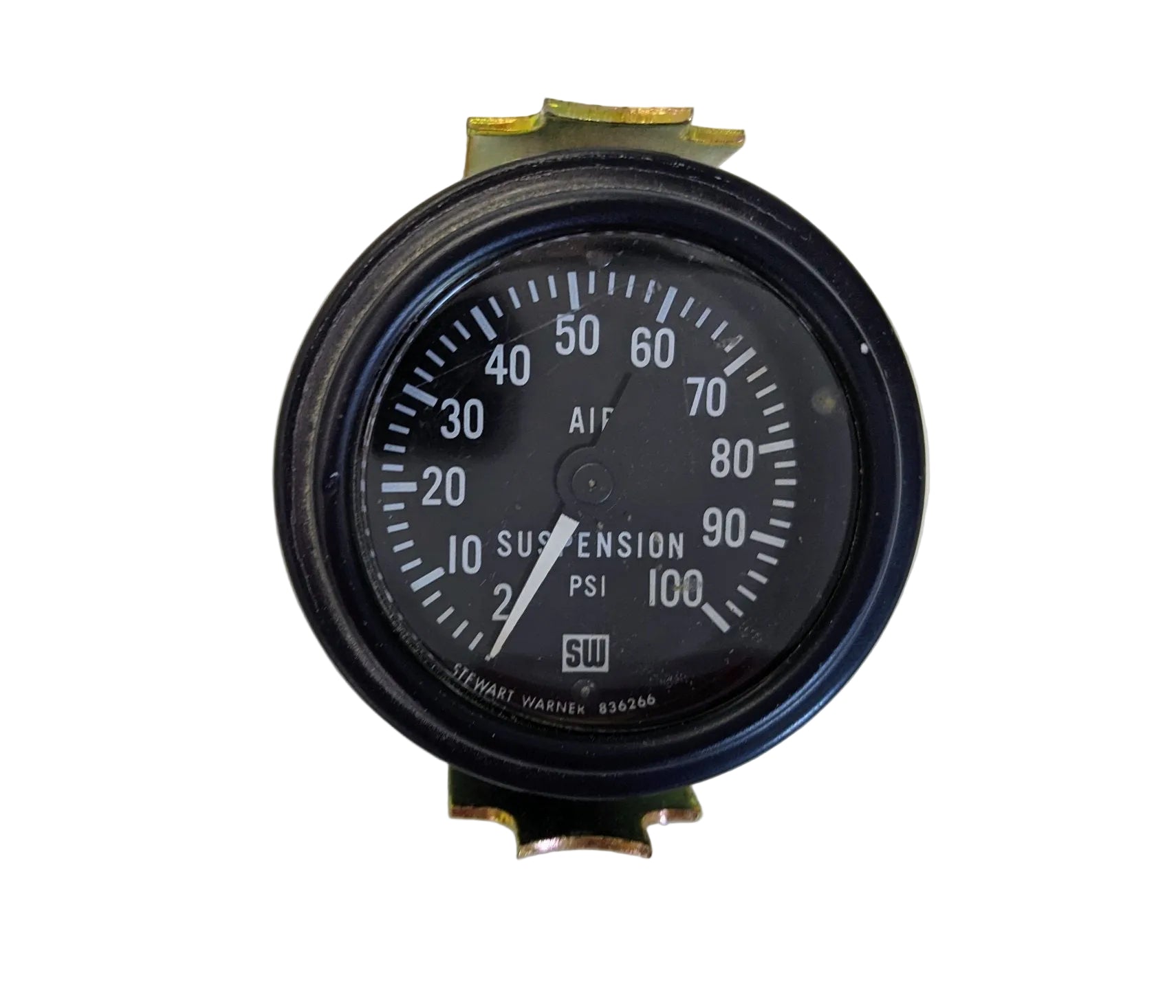 Used Stewart Warner Liftable Axle Suspension Pressure PSI Gauge - P/N SW 82396 (10171396915516)