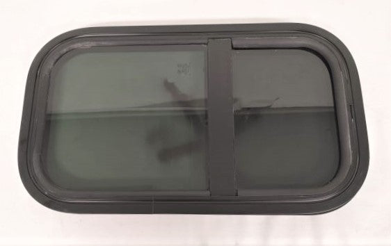 Damaged Freightliner Side Sleeper Window w/ Retainer - P/N A18-63653-000 (8758120317244)