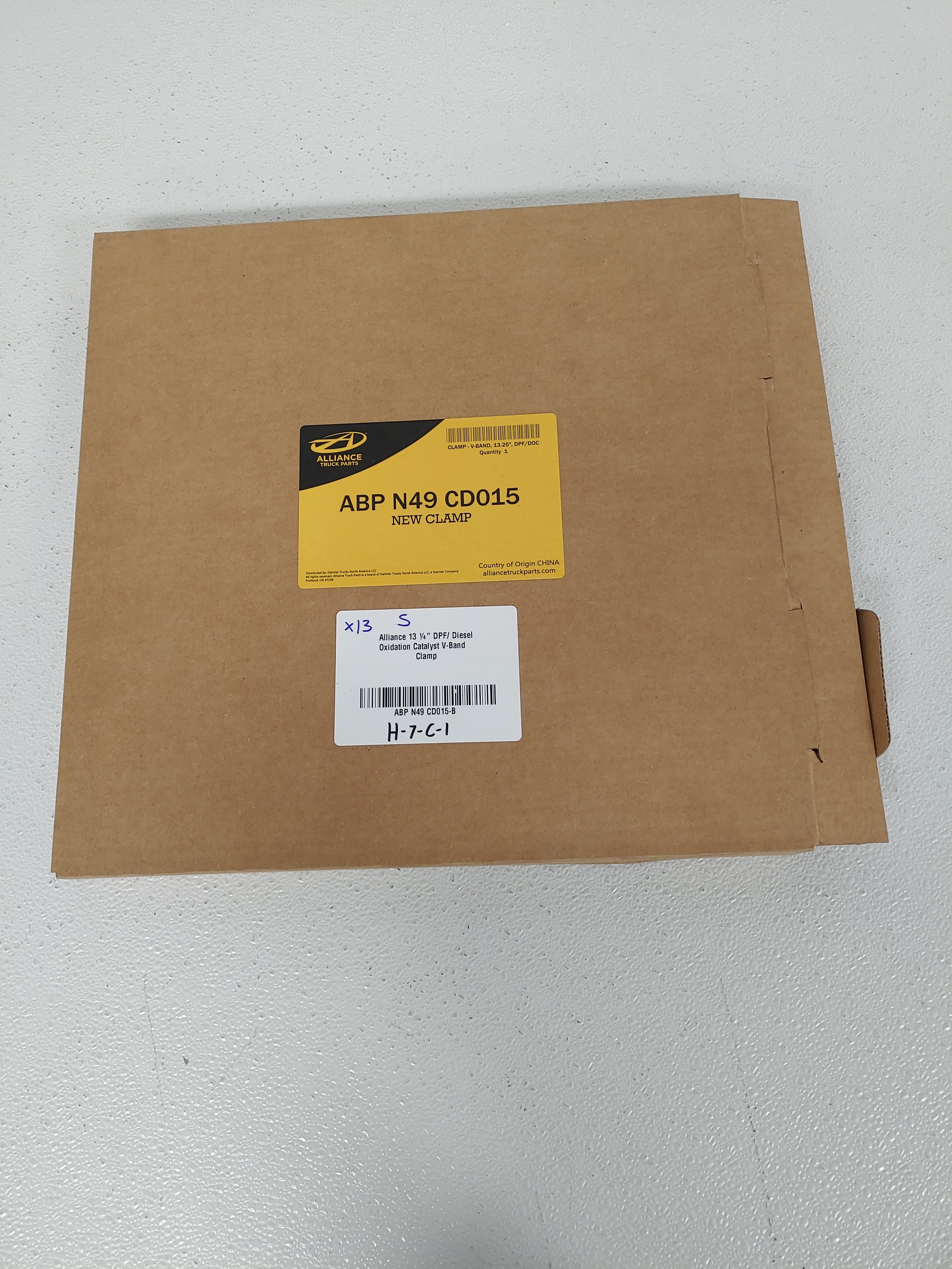 Alliance 13 ¼" DPF/ Diesel Oxidation Catalyst V-Band Clamp- P/N ABP N49 CD015 (8756236878140)