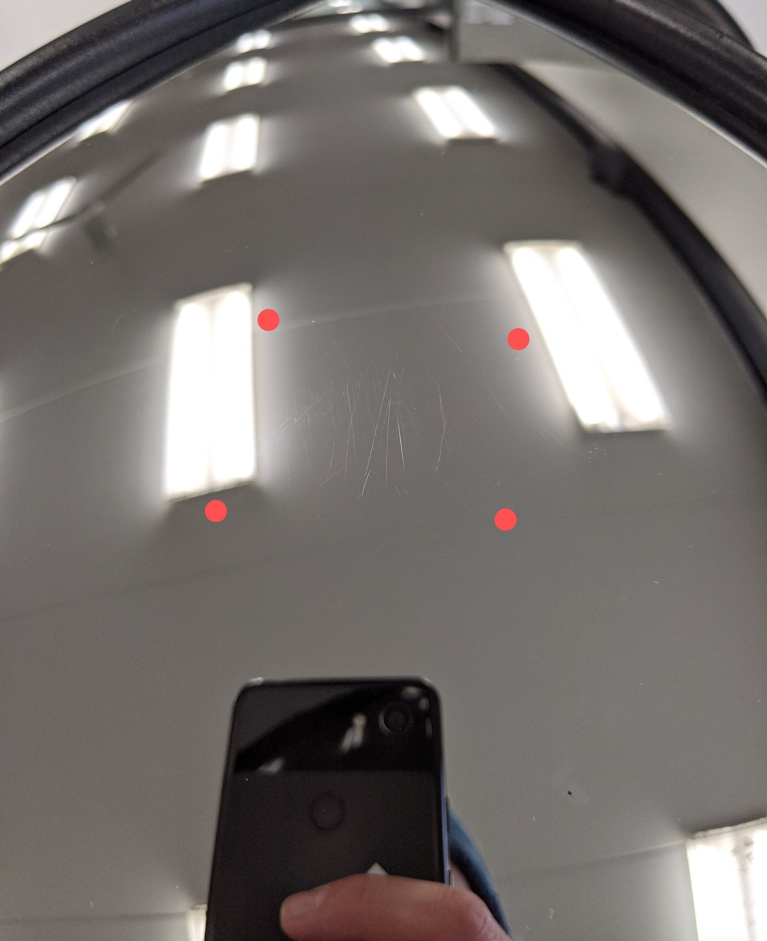 Used Freightliner M2 LH Chrome Heated Door Mirror w/ Light - P/N A22-74243-008 (9904379625788)