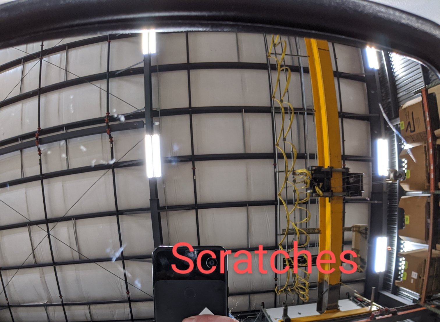 *Cracked* Freightliner M2 RH Manual Chrome Mirror - P/N A22-74244-003 (9930097459516)