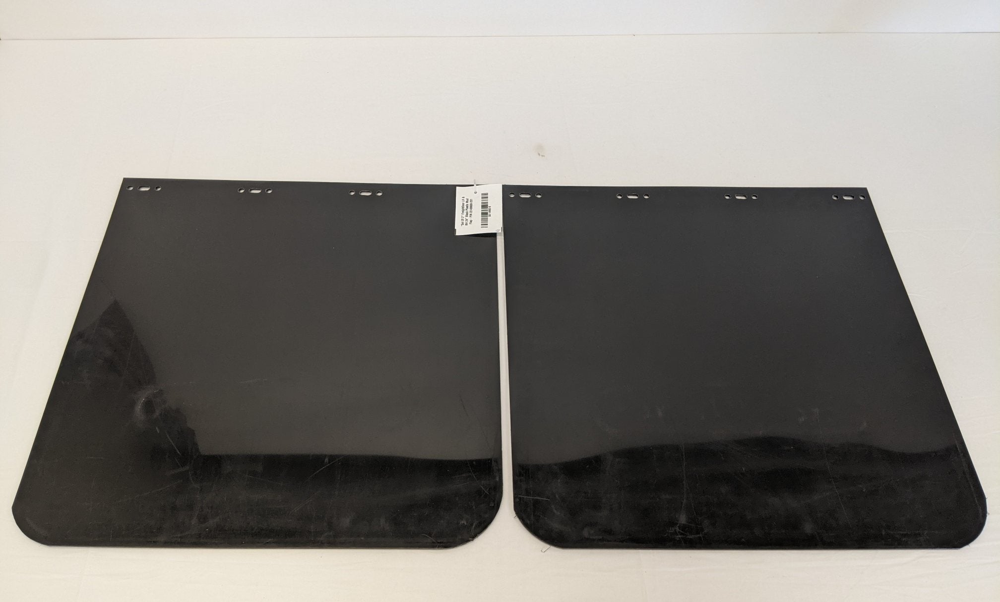 *Set Of 2* Freightliner LH & RH 24" Black Plastic Mud Flap - P/N 22-69608-201 (10131075334460)