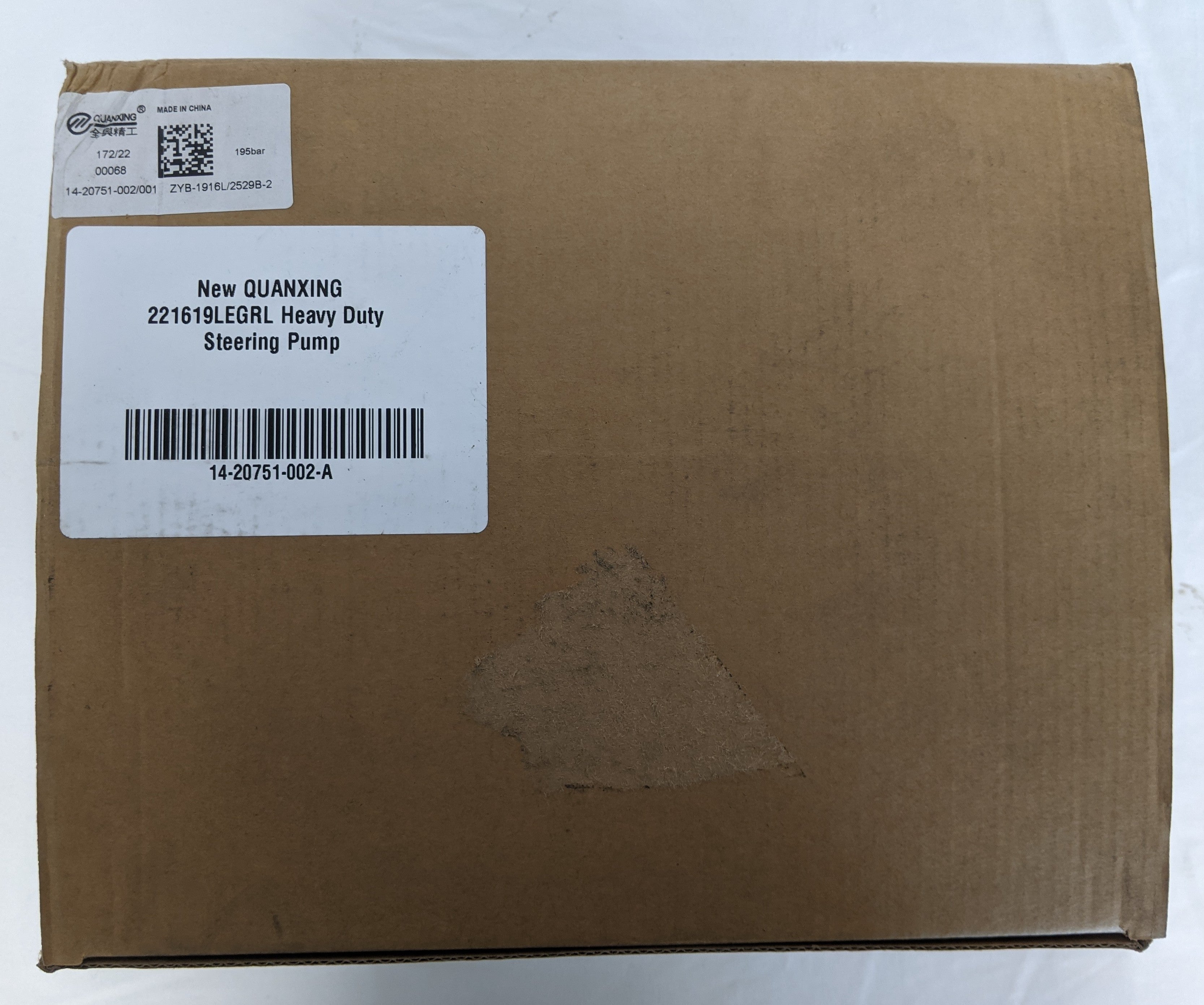 New QUANXING 221619LEGRL Heavy Duty Steering Pump - P/N 14-20751-002 (9949076291900)