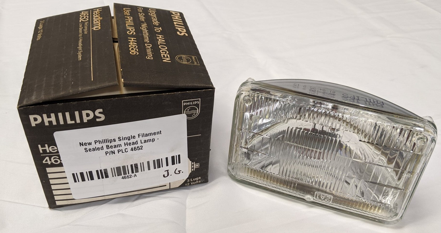 Phillips Single Filament Sealed Beam Head Lamp - P/N PLC 4652 - New