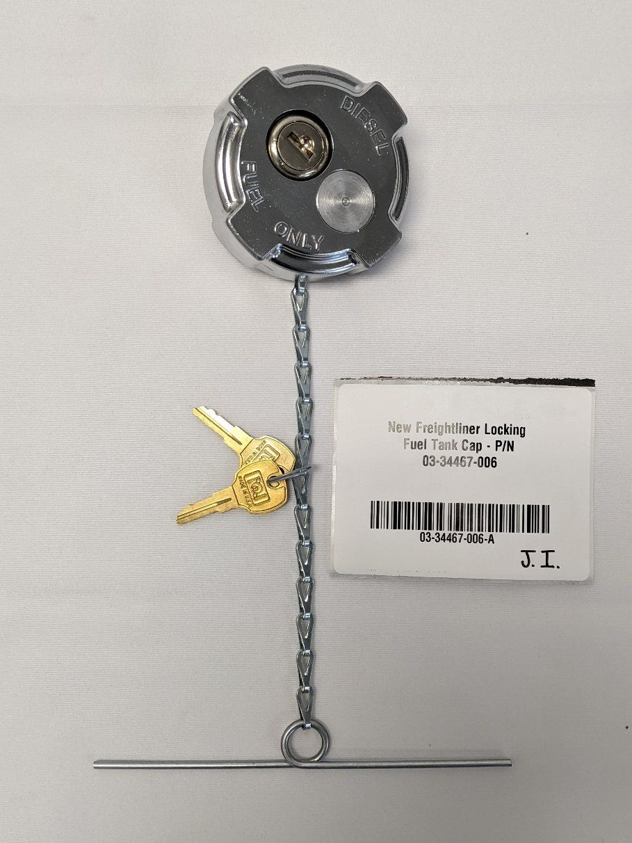 Freightliner Locking Fuel Tank Cap Chrome 03-34467-006