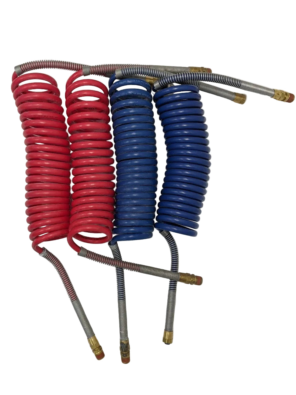 Parker 15' Red & Blue Coiled Trailer Lines | A12-15880-000 | Lot of 2