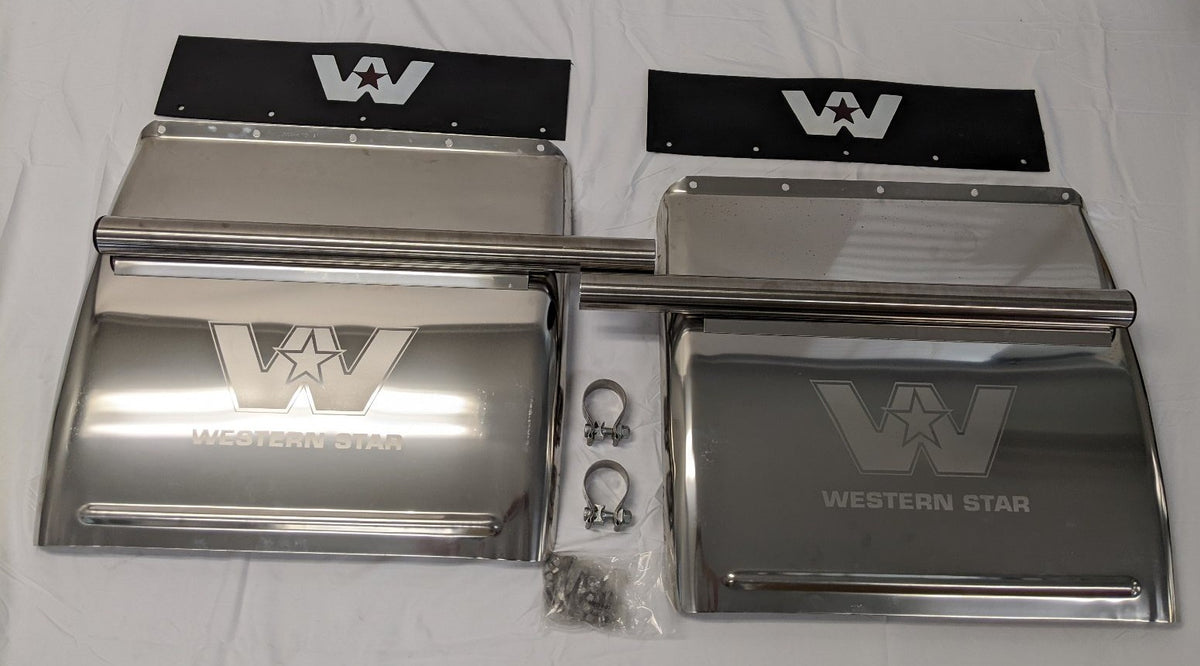 *RH & LH Set* New Western Star Standard Chrome Quarter Fenders - P/N SP211WSWC2