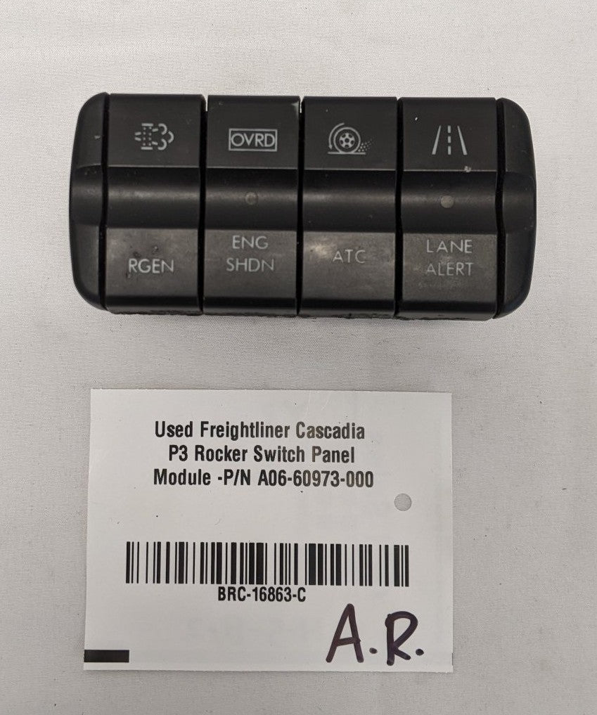Freightliner Cascadia P3 Switch Panel A06-60973-000 Used Lane Alert