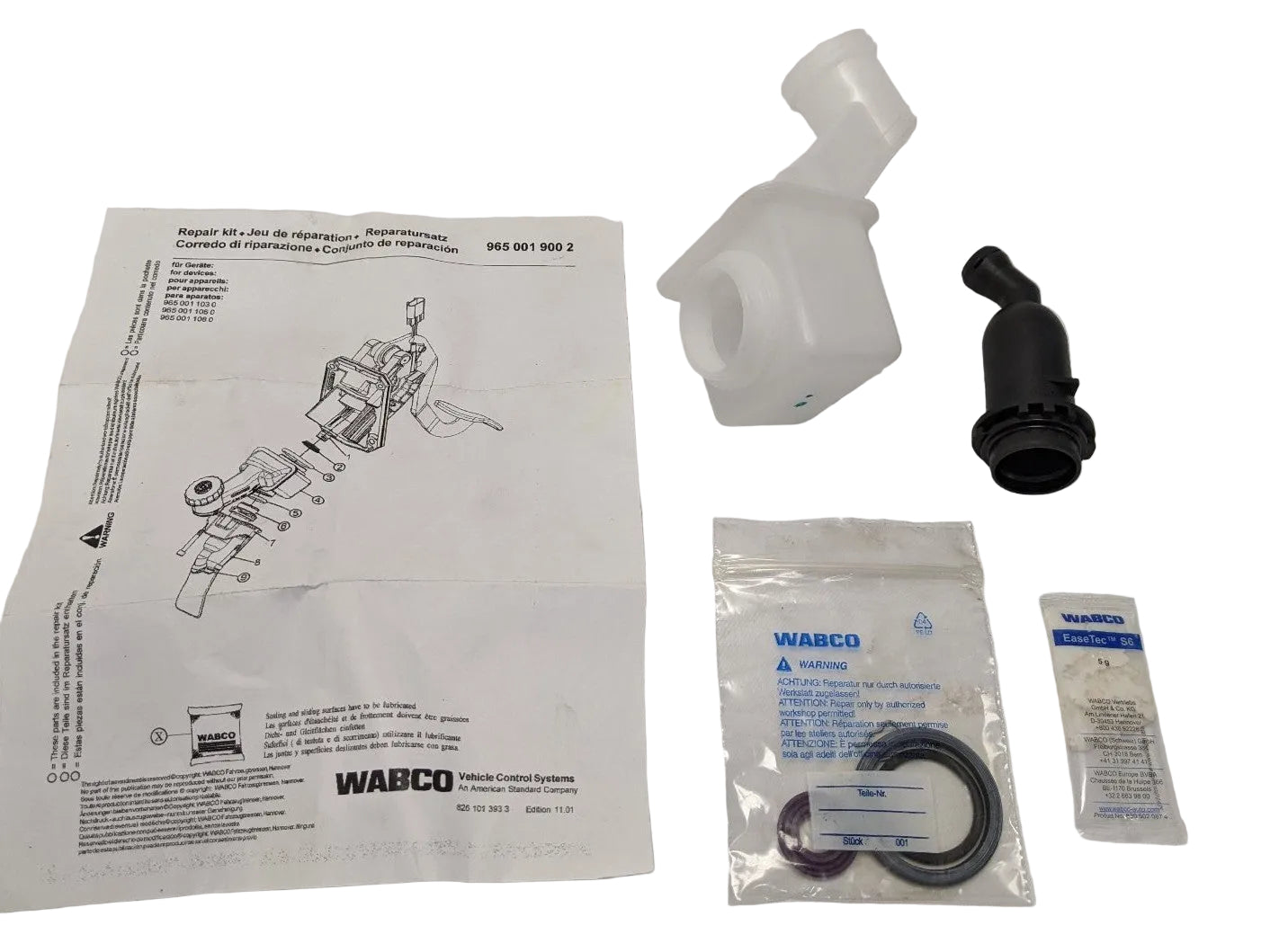 Wabco Hydraulic Clutch Master Cylinder Repair Kit S9650019002