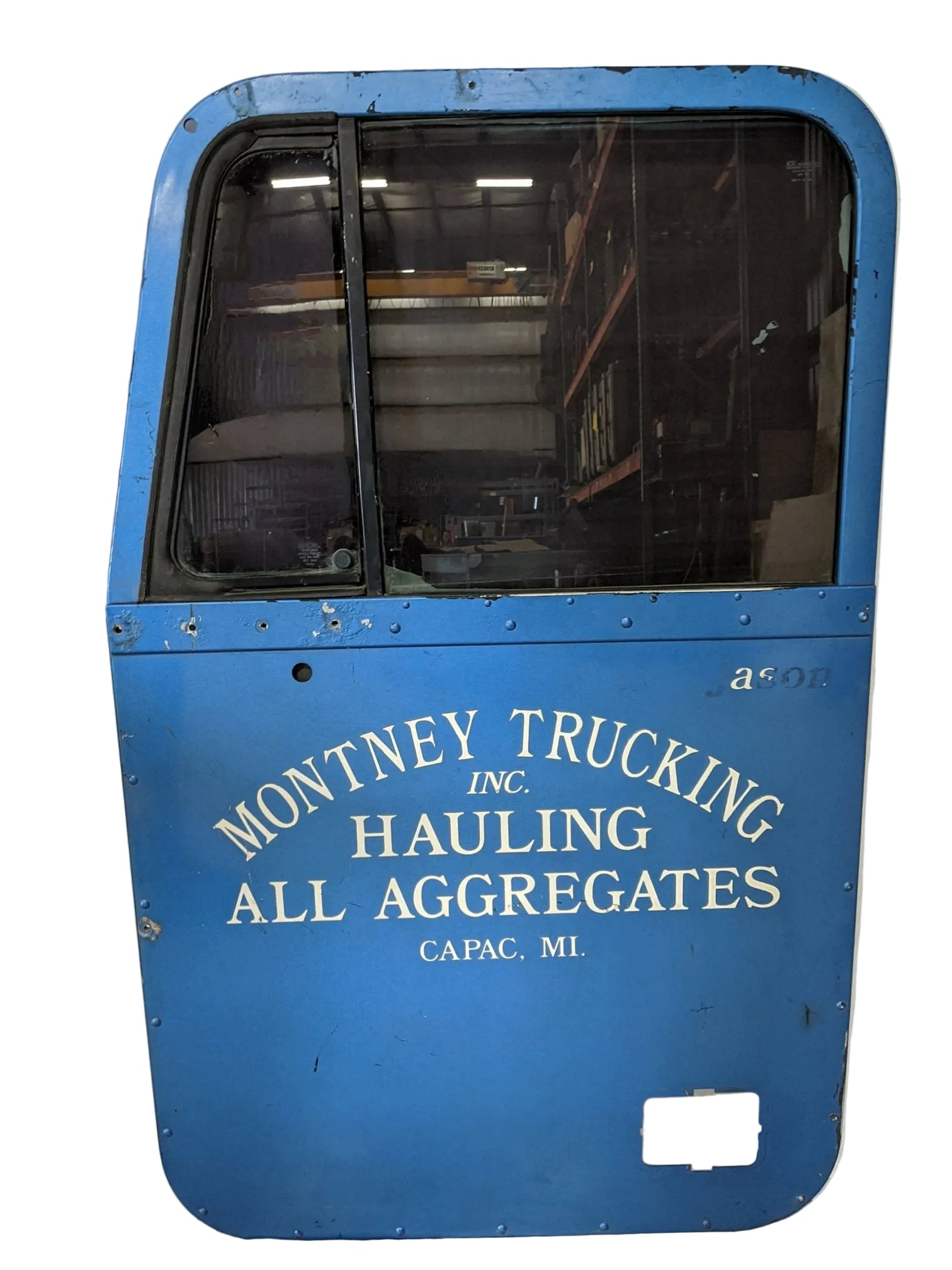 Used Freightliner FLD Classic LH Door Shell w/ Vent Window - P/N A18-28015-004 (10028454740284)
