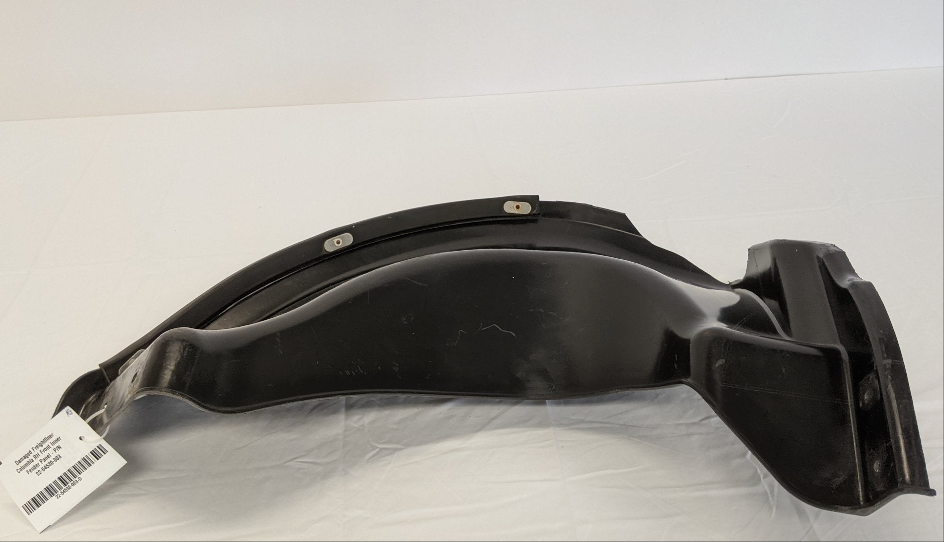Damaged Freightliner Columbia RH Front Inner Fender Panel - P/N 22-54530-003 (10083598238012)