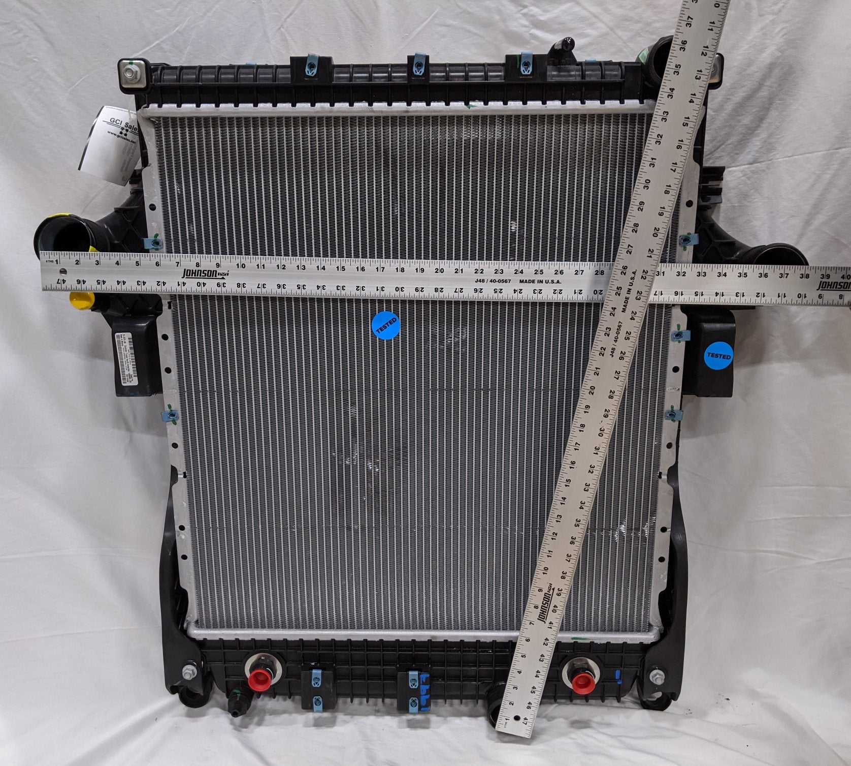 Damaged Freightliner M2 Radiator - 1004016 & CAC - 1030482 - P/N 05-37270-006 (9967481651516)