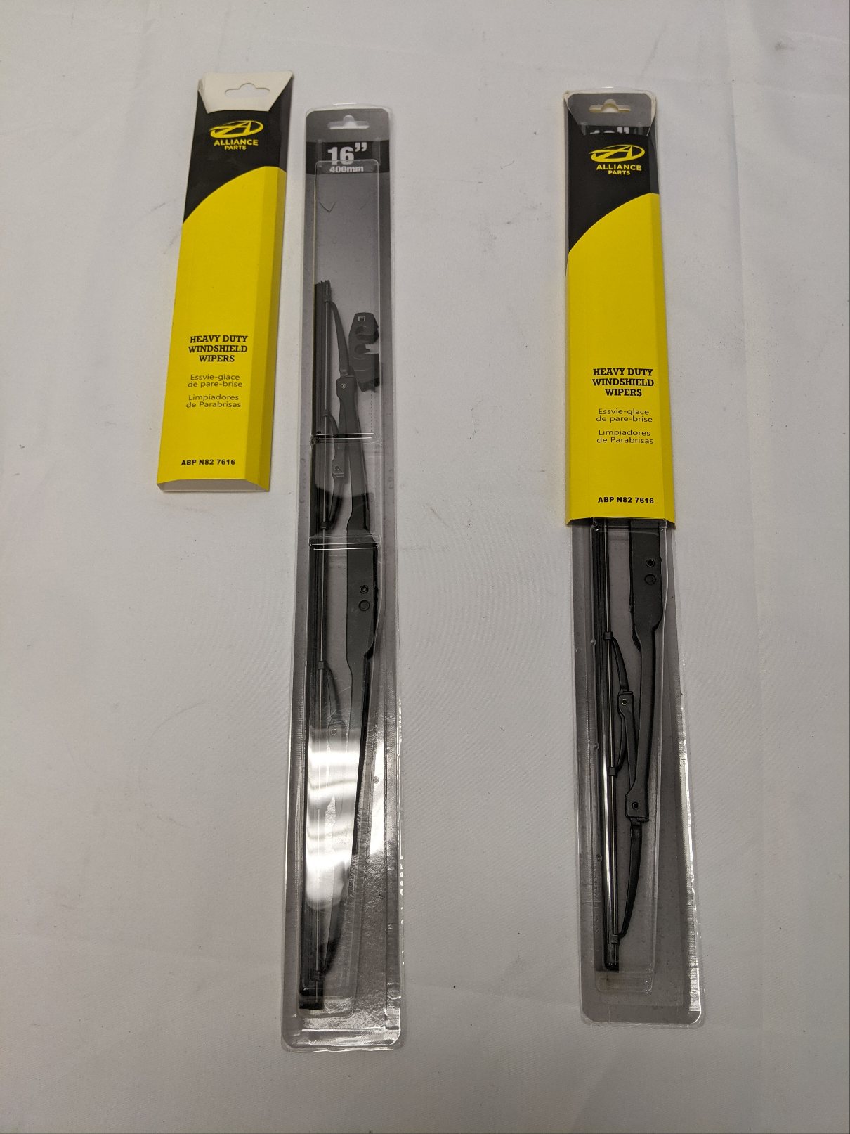 *Lot of 2* New Alliance Universal 16" Windshield Wiper Blades - P/N ABP N82 7616