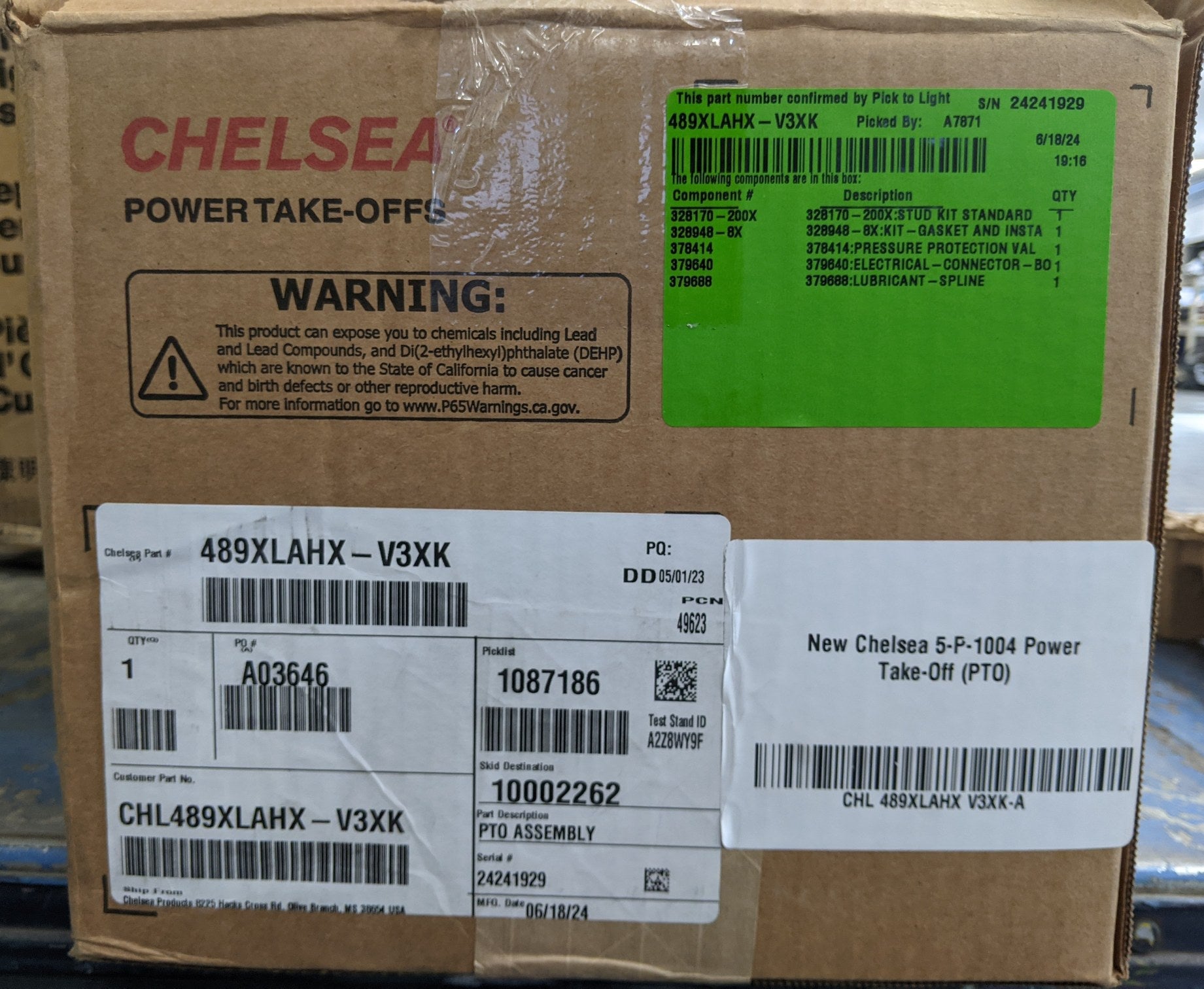 New Chelsea 5-P-1004 Power Take-Off (PTO) - P/N CHL489XLAHXV3XK (9891262366012)