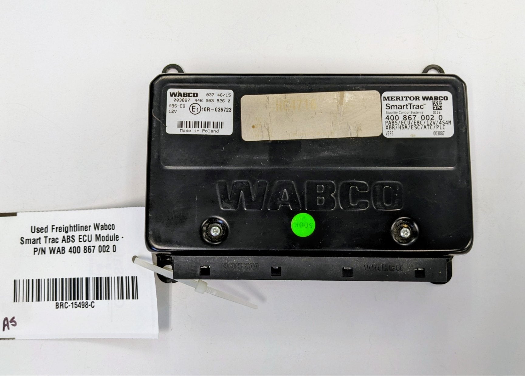 Wabco SmartTrac ABS ECU E8C 4S4M XBR 12V | P/N 400 867 002 0