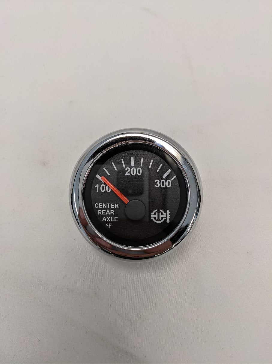 New Freightliner Chrome Center Rear Axle Deg. F Temp. Gauge - P/N A22-71546-002 (10134305964348)