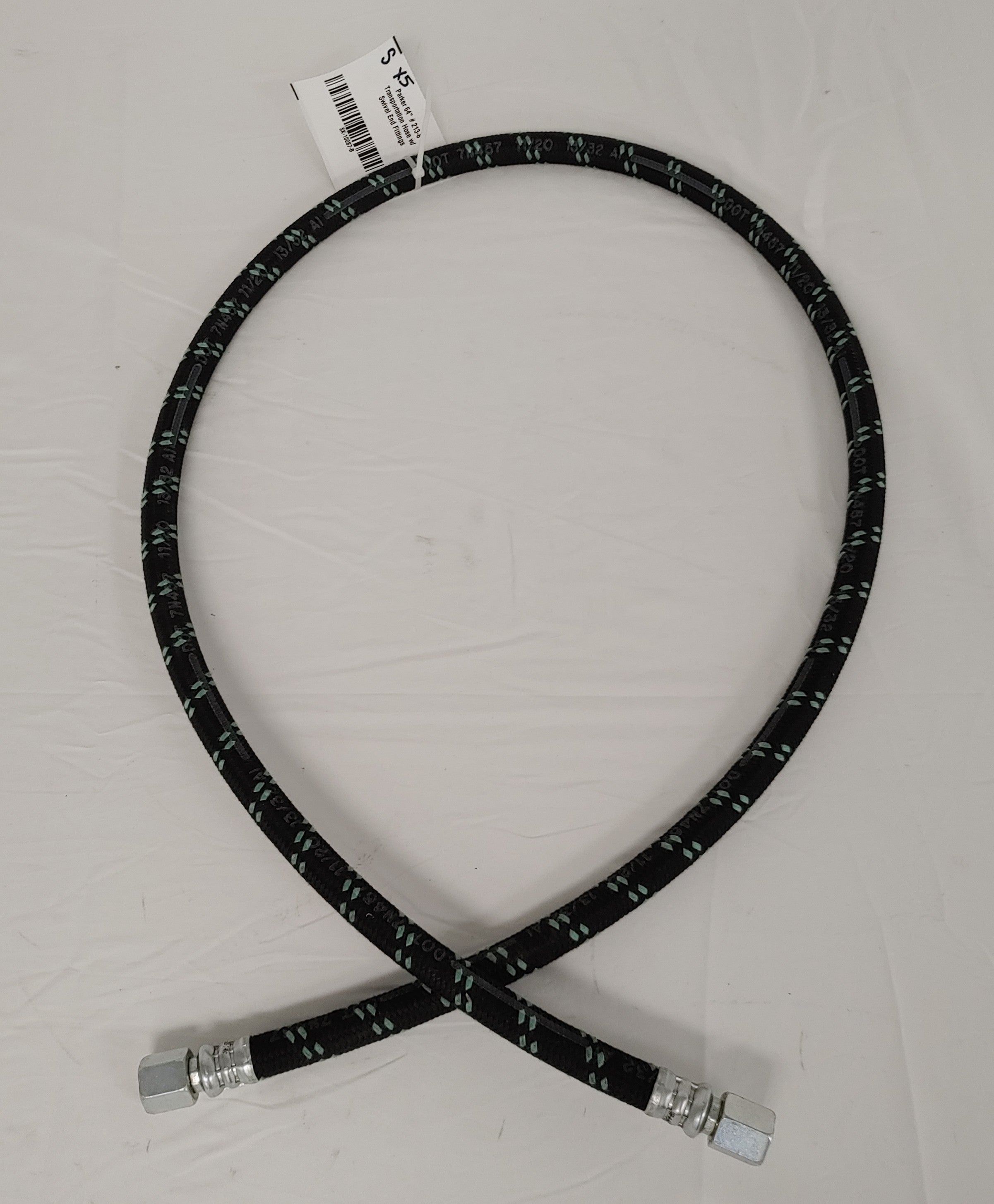 Parker 64" # 213-8 Transportation Hose w/ Swivel End Fittings (8077943406908)