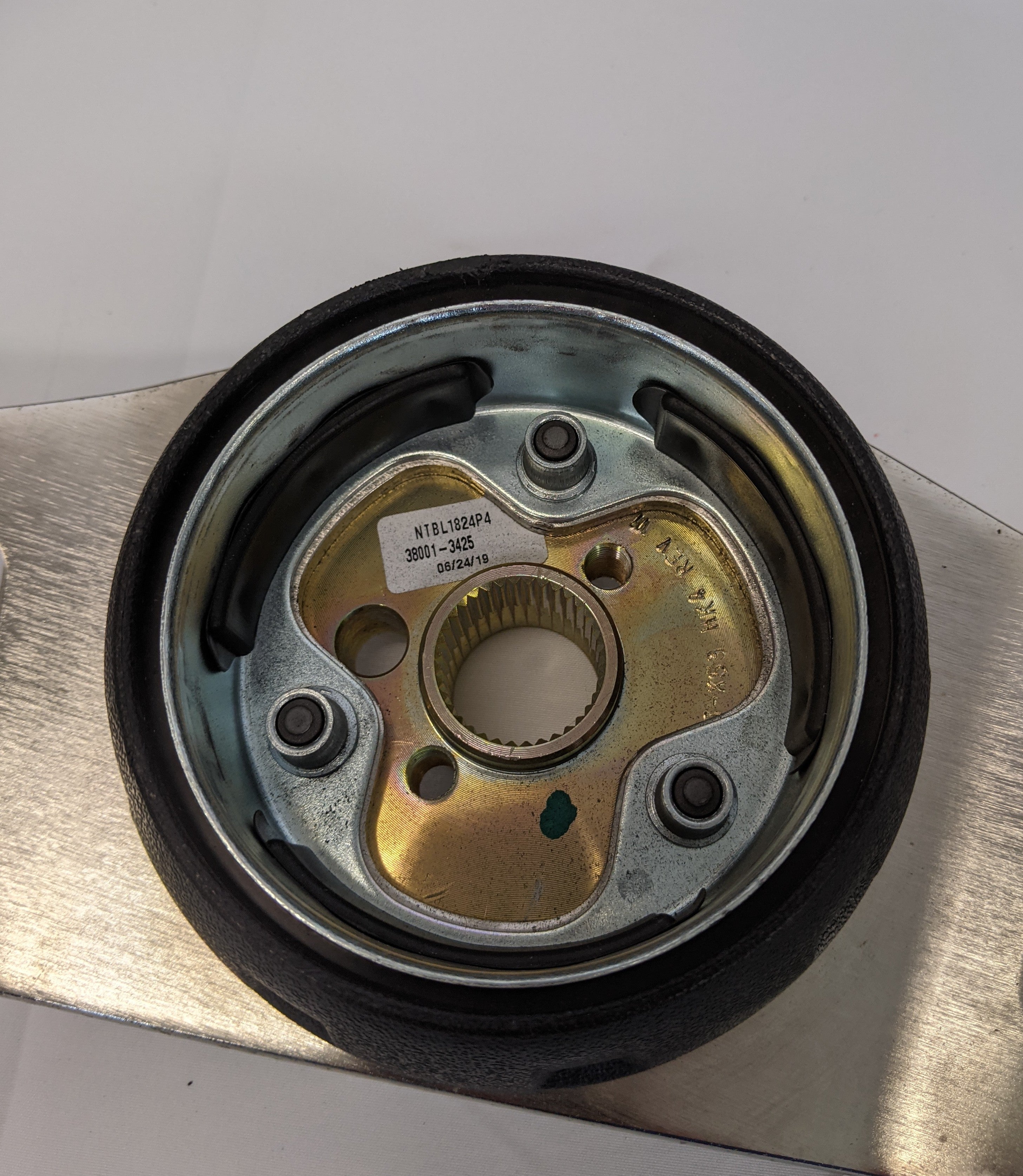 WWS Leather 2-Spoke Steering Wheel - P/N WWS 38001-3425 (10119332266300)