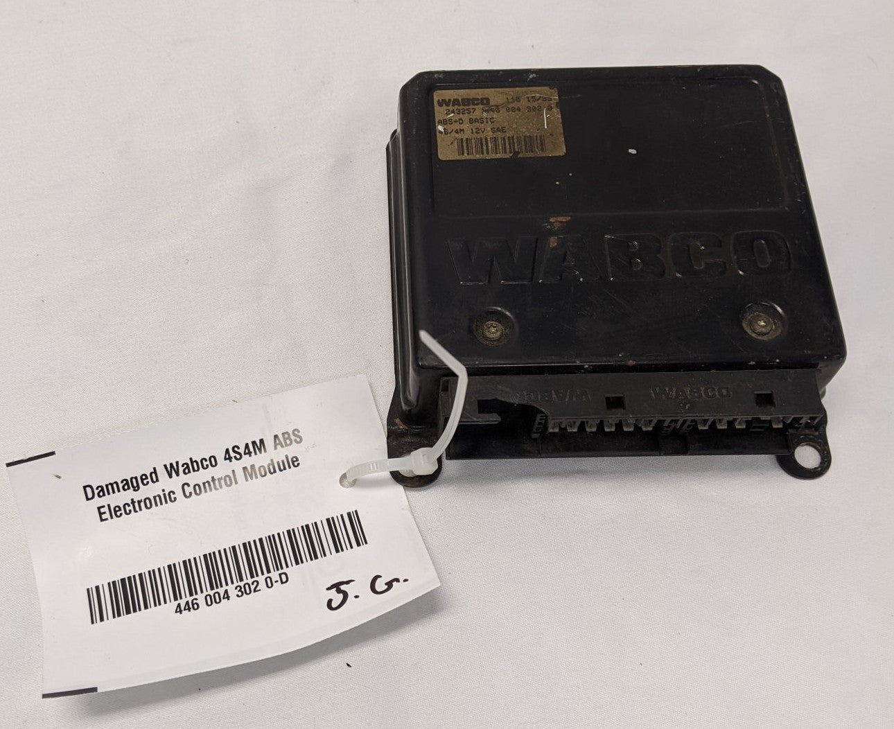 Damaged Wabco 4S4M ABS Electronic Control Module - P/N WAB 4460043020