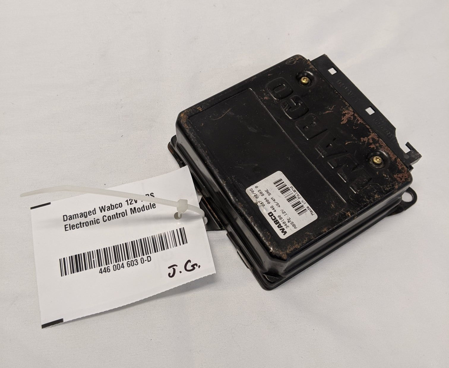 Damaged Wabco 12V ABS Electronic Control Module - P/N WAB 446 004 603 0