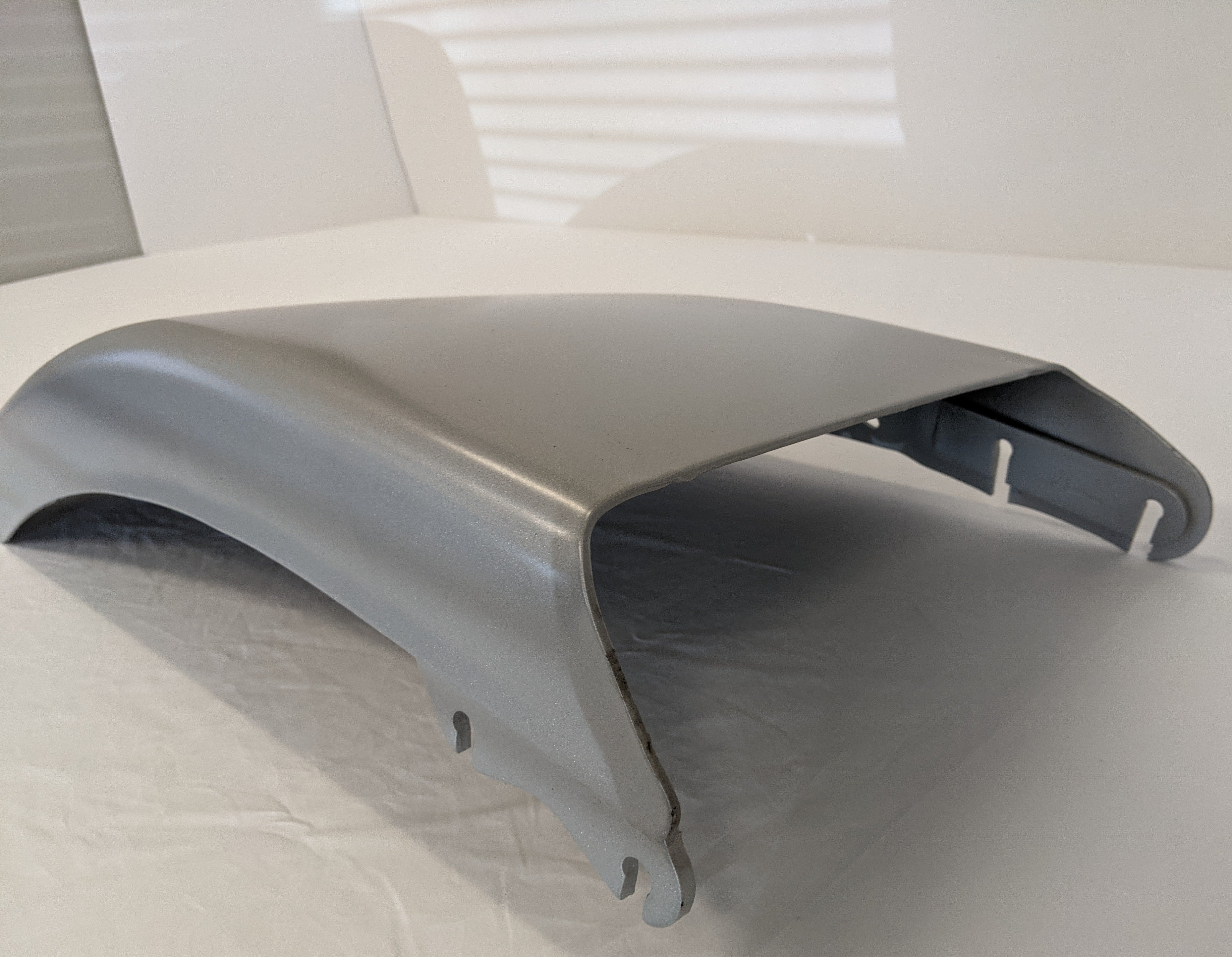 New Freightliner M2 RH Painted Silver Steel Bumper End - P/N  A21-26500-038 (10144199639356)