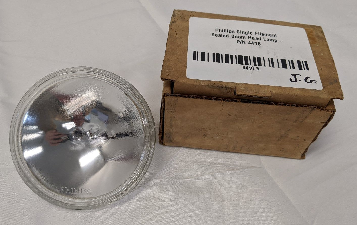 Phillips Single Filament Sealed Beam Head Lamp - P/N PLC 4416