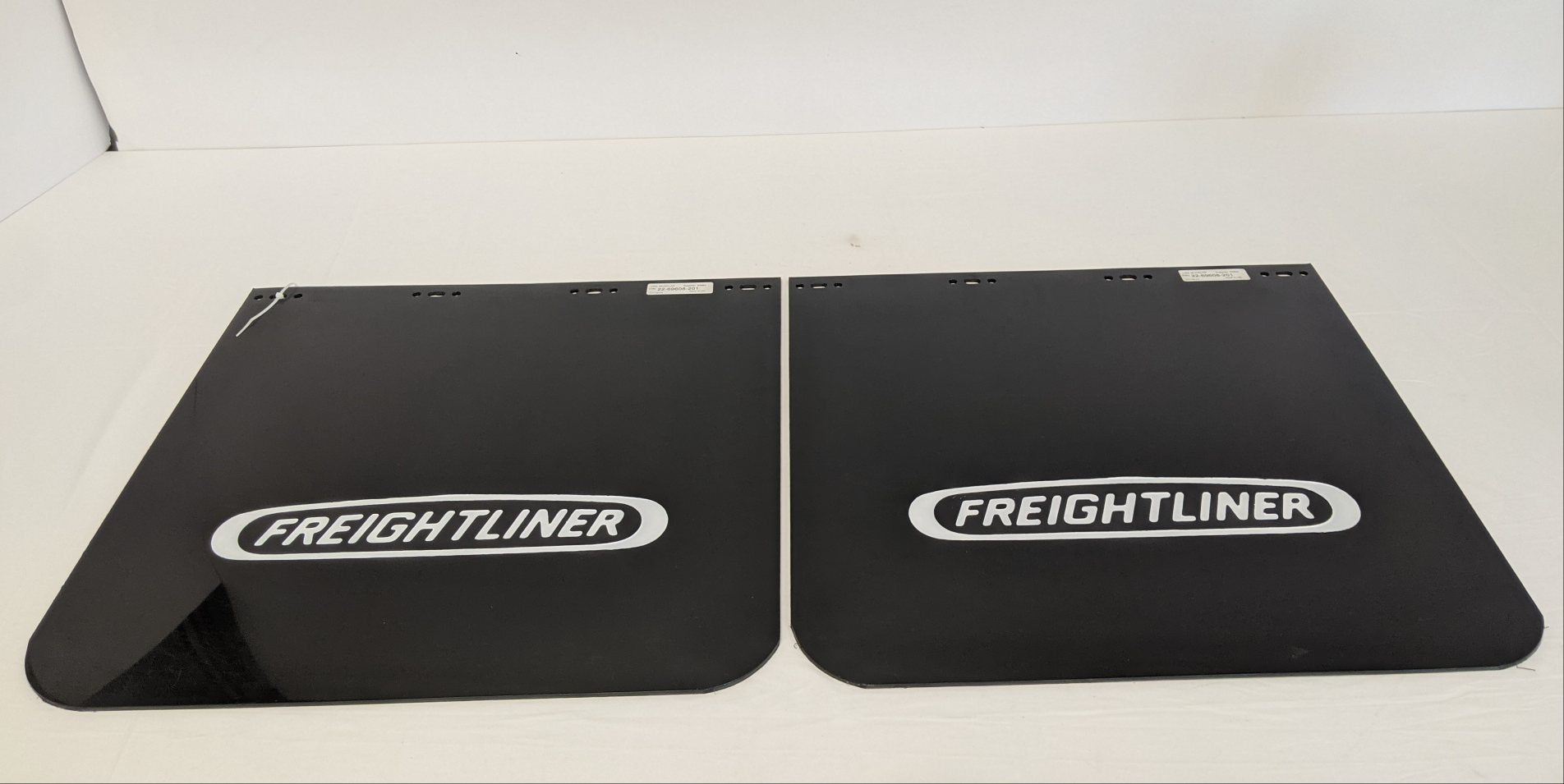 *Set Of 2* Freightliner LH & RH 24" Black Plastic Mud Flap - P/N 22-69608-201 (10131075334460)