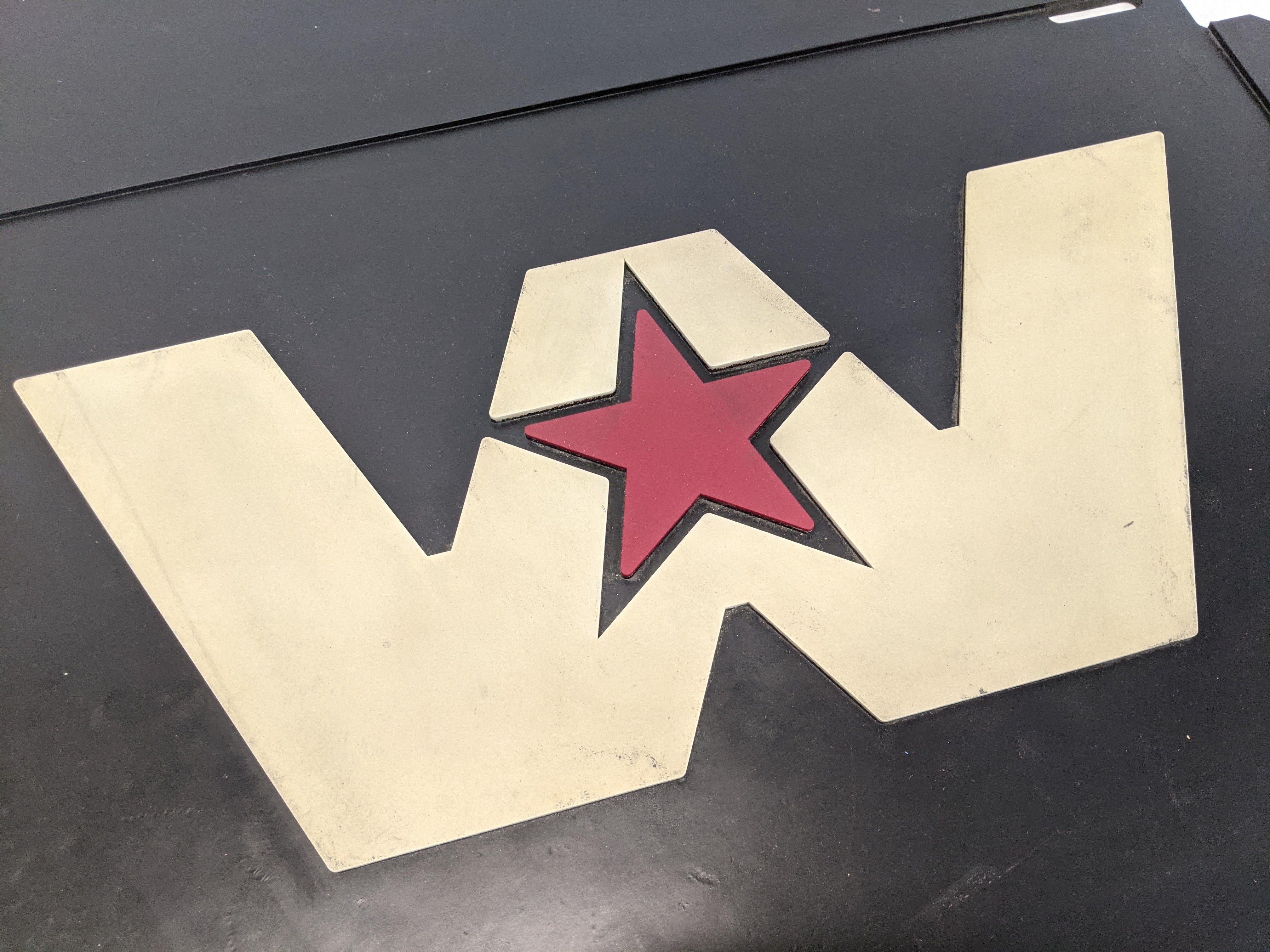 *Stained* Western Star RH 24 Inch Rear Mud Flap w/ Logo - P/N 22-81067-010 (10140324397372)