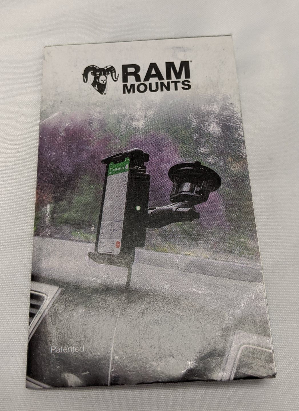 RAM 3” x 3” Steel Backing Plate Adaptor with Hardware - RAM-202-225BU