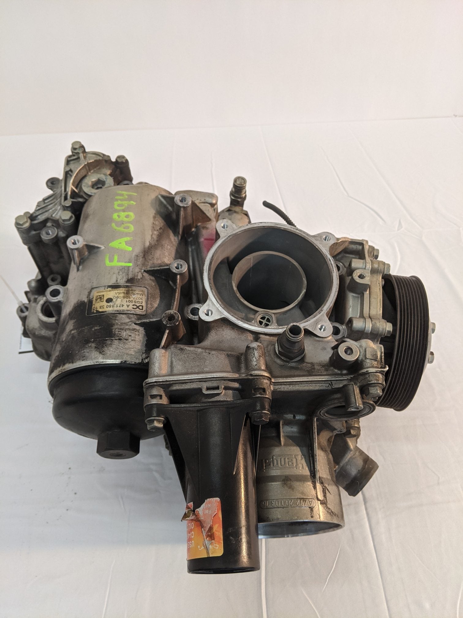 Used Detroit DD13 Engine Oil Coolant Module Assembly - P/N A 471 180 38 10 (10069615345980)
