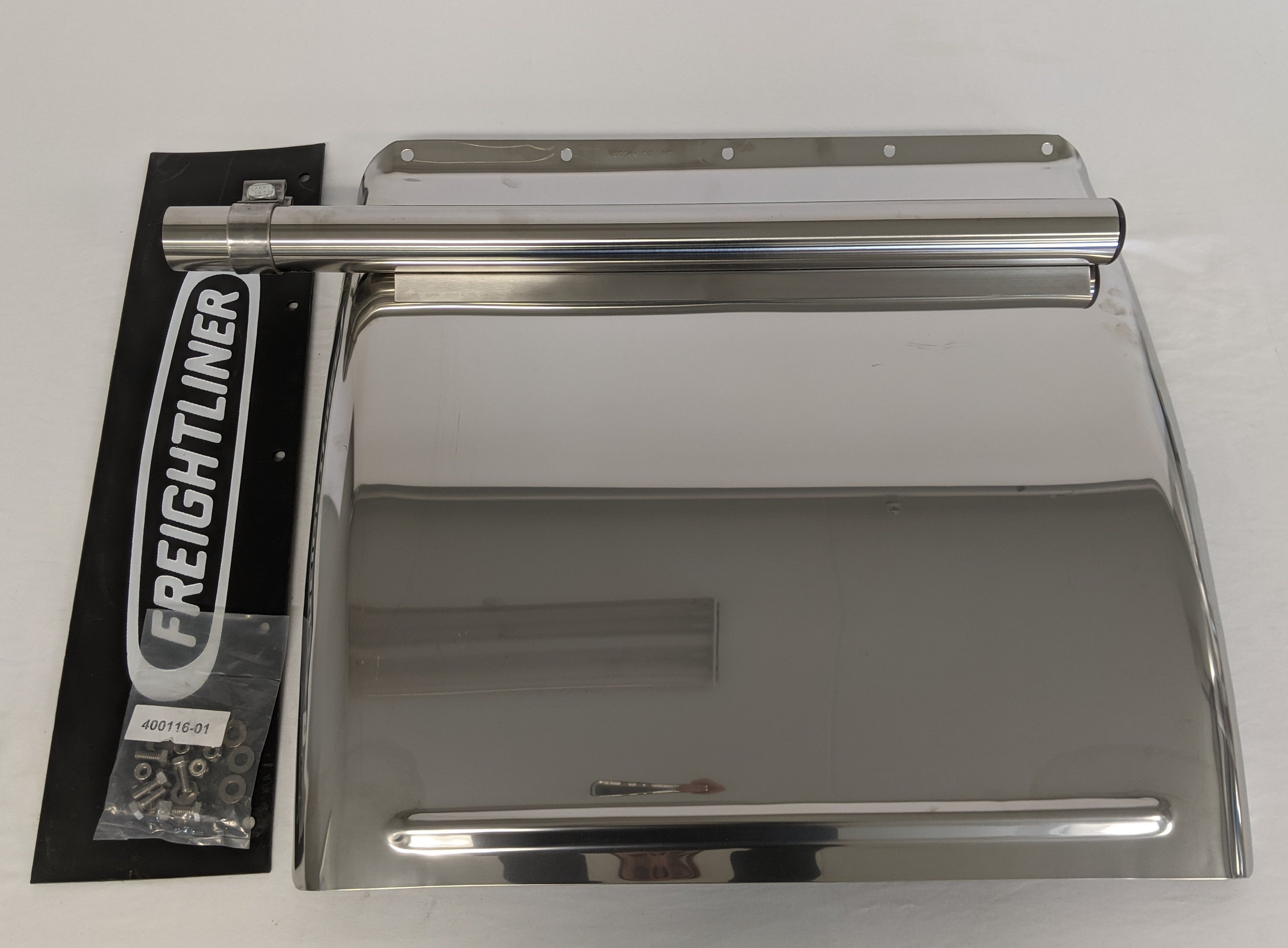 New Freightliner LH Standard Chrome (304 SS) Quarter Fender - P/N 22-73944-018 (9963076124988)