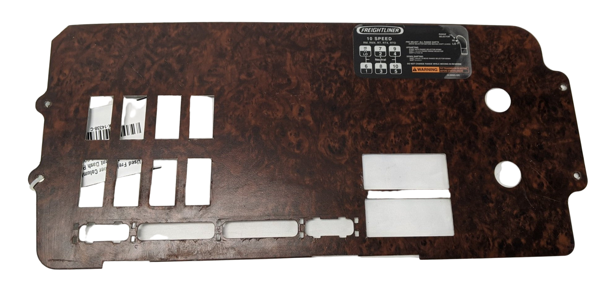 Freightliner Columbia Century Blank Aux Dash Panel | 22-45867-000