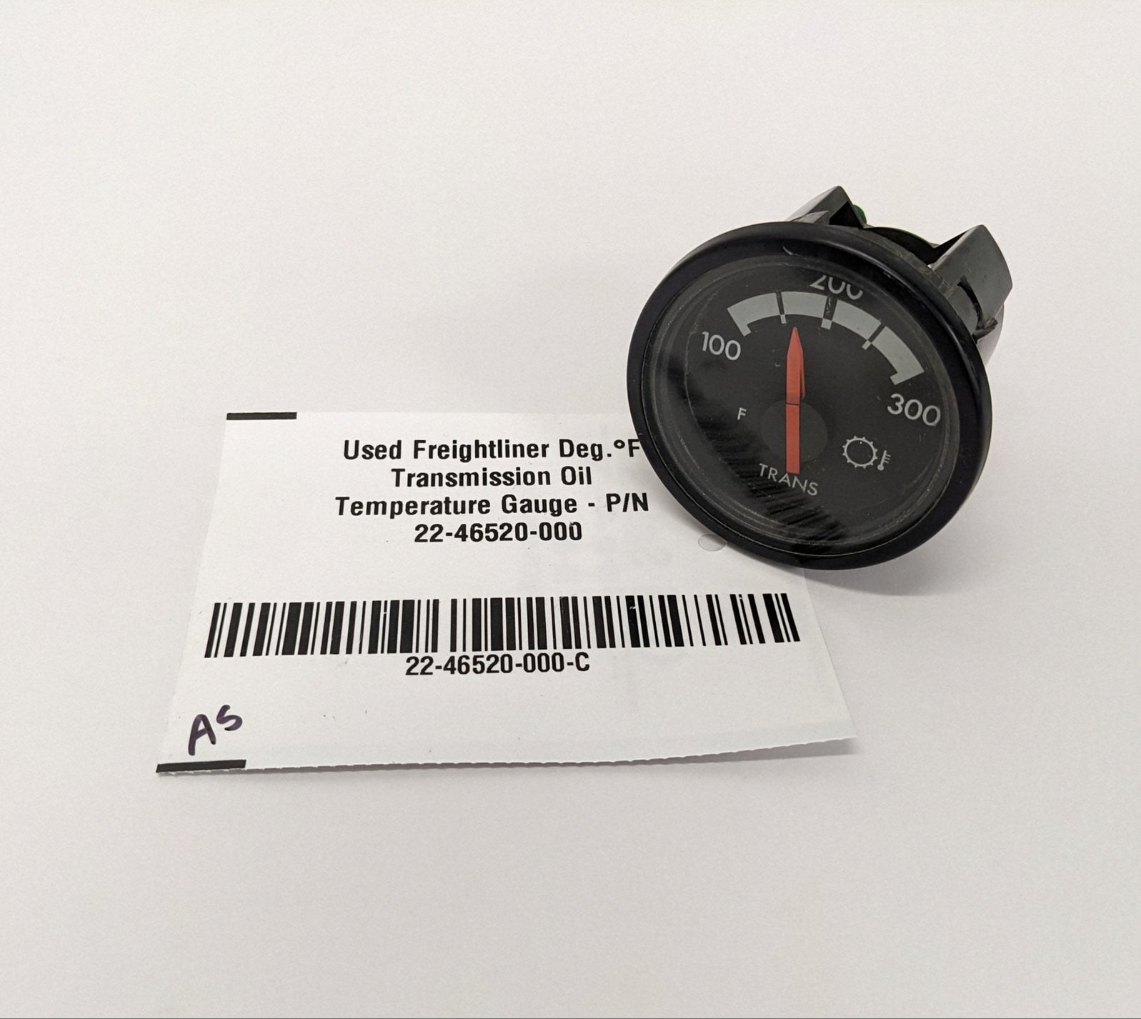 Used Freightliner Deg.°F Transmission Oil Temperature Gauge - P/N 22-46520-000 (10106695942460)
