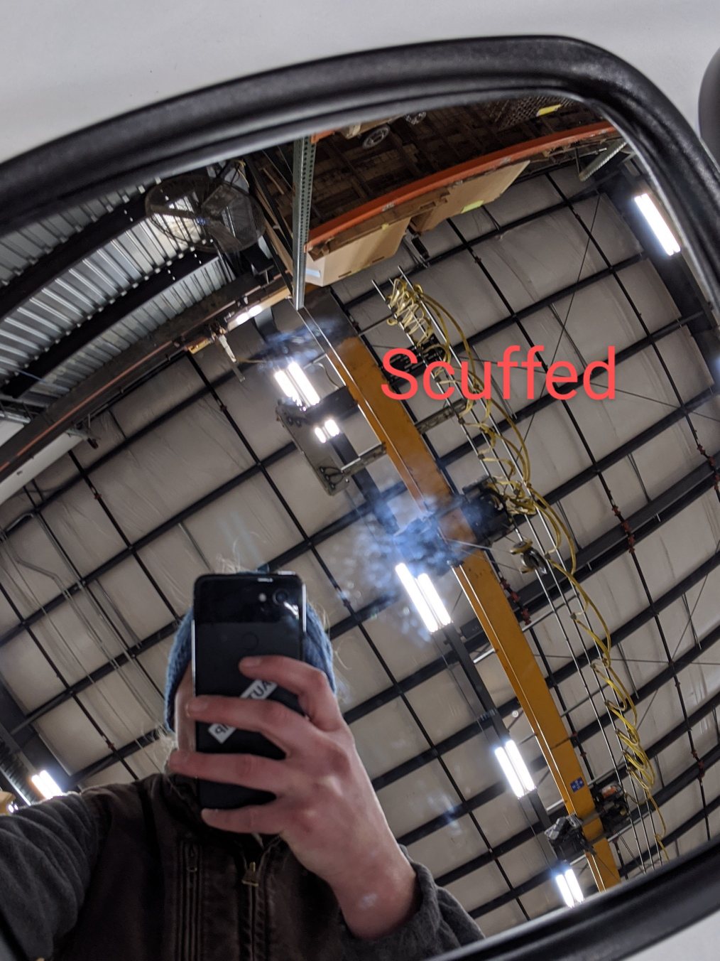 Used Freightliner M2 RH Manual Chrome Mirror - P/N A22-74244-003 (5016689377366)