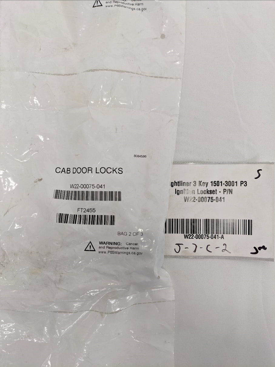 Freightliner 3 Key 1501-3001 P3 Ignition Lockset - P/N W22-00075-041 (10140677472572)