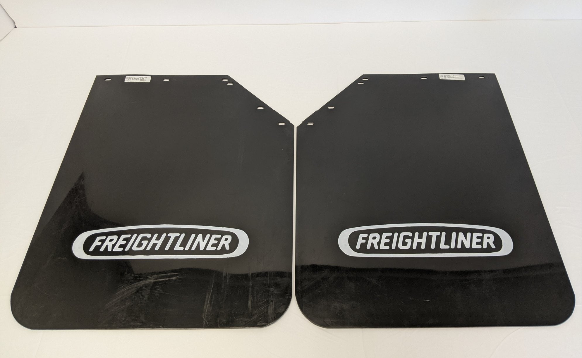 *Set Of 2* FTL RH & LH Rear Black Mud Flaps w/ Logos - P/N 22-69608-262, -252