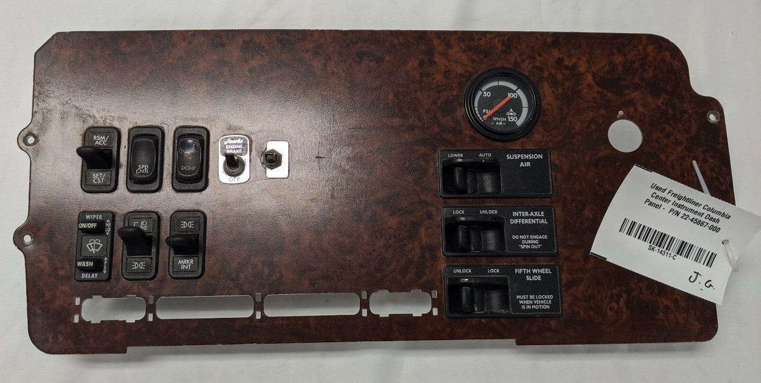Freightliner Columbia Center Instrument Dash Panel (22-45867-000)