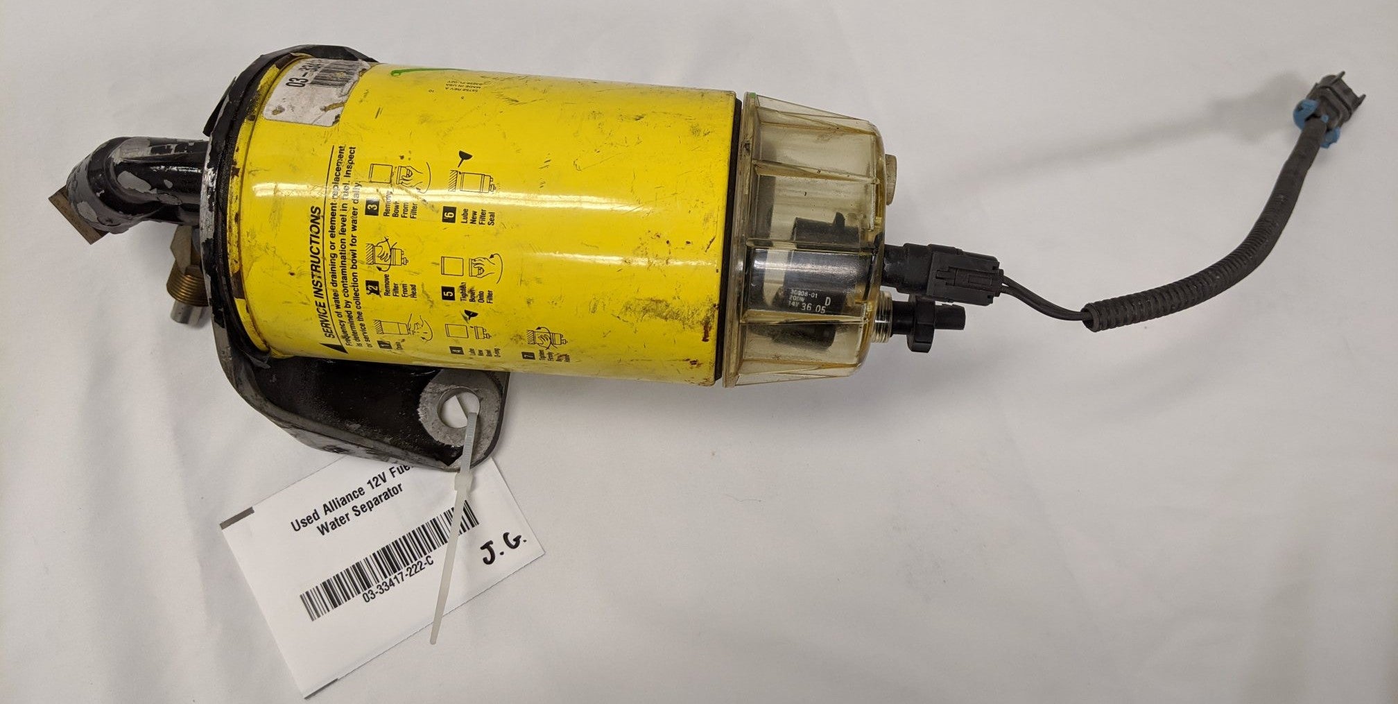 Used Alliance 12V Fuel Water Separator - P/N 03-33417-222