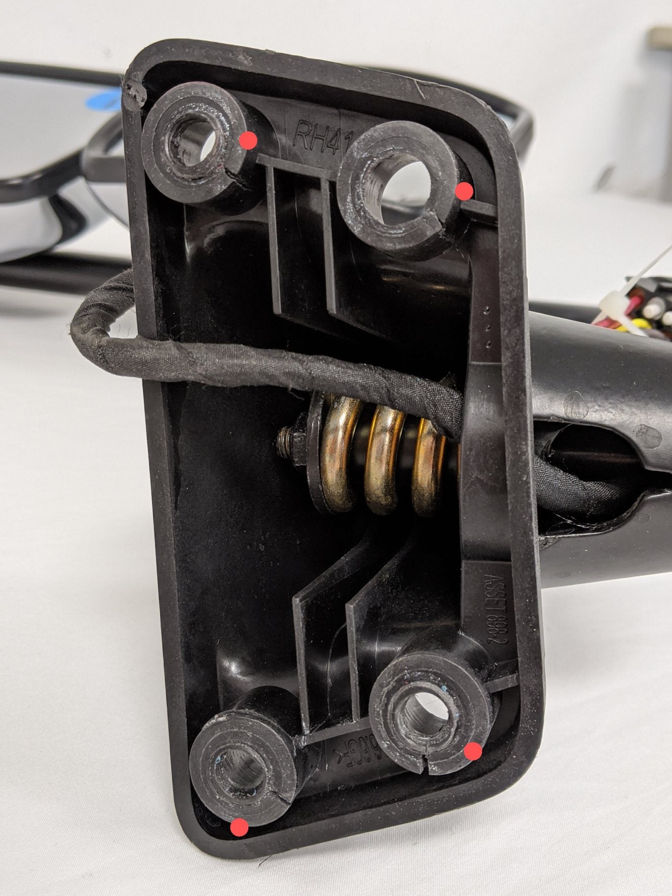 Damaged Freightliner M2 RH Remote HTD Chrome Door Mirror - P/N A22-74244-007 (5016694784086)